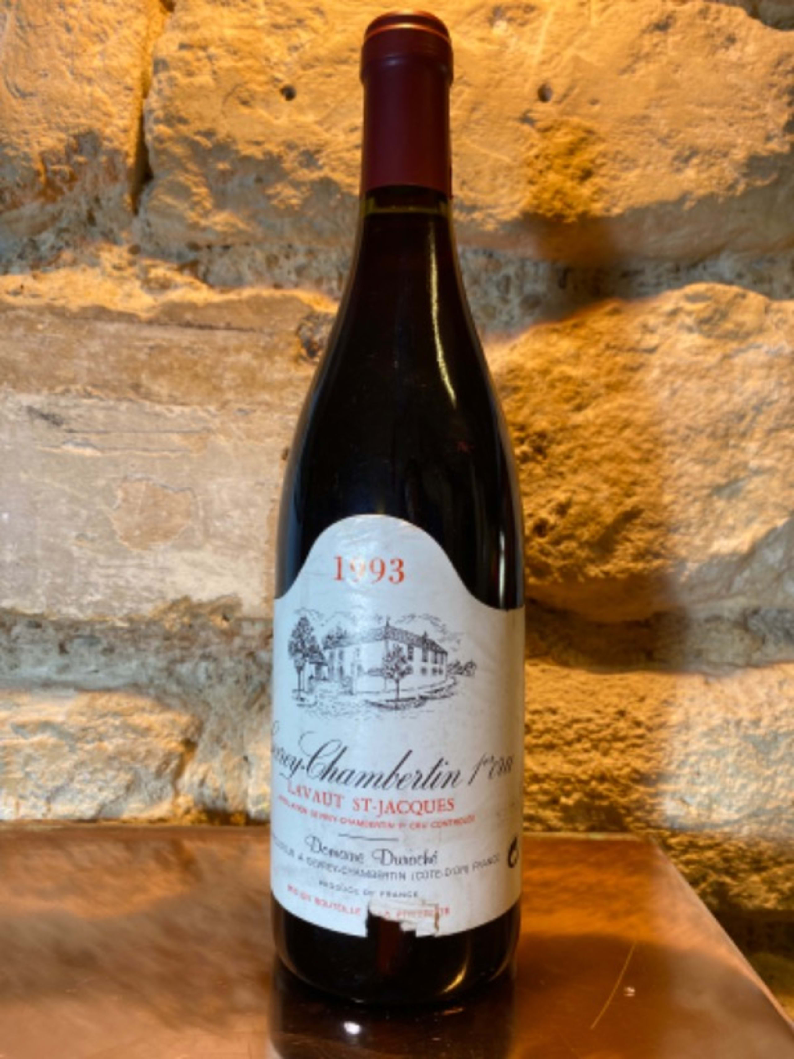Gevrey-Chambertin, 1er Cru Lavaut St-Jaques, Domaine Duroché, 1993
