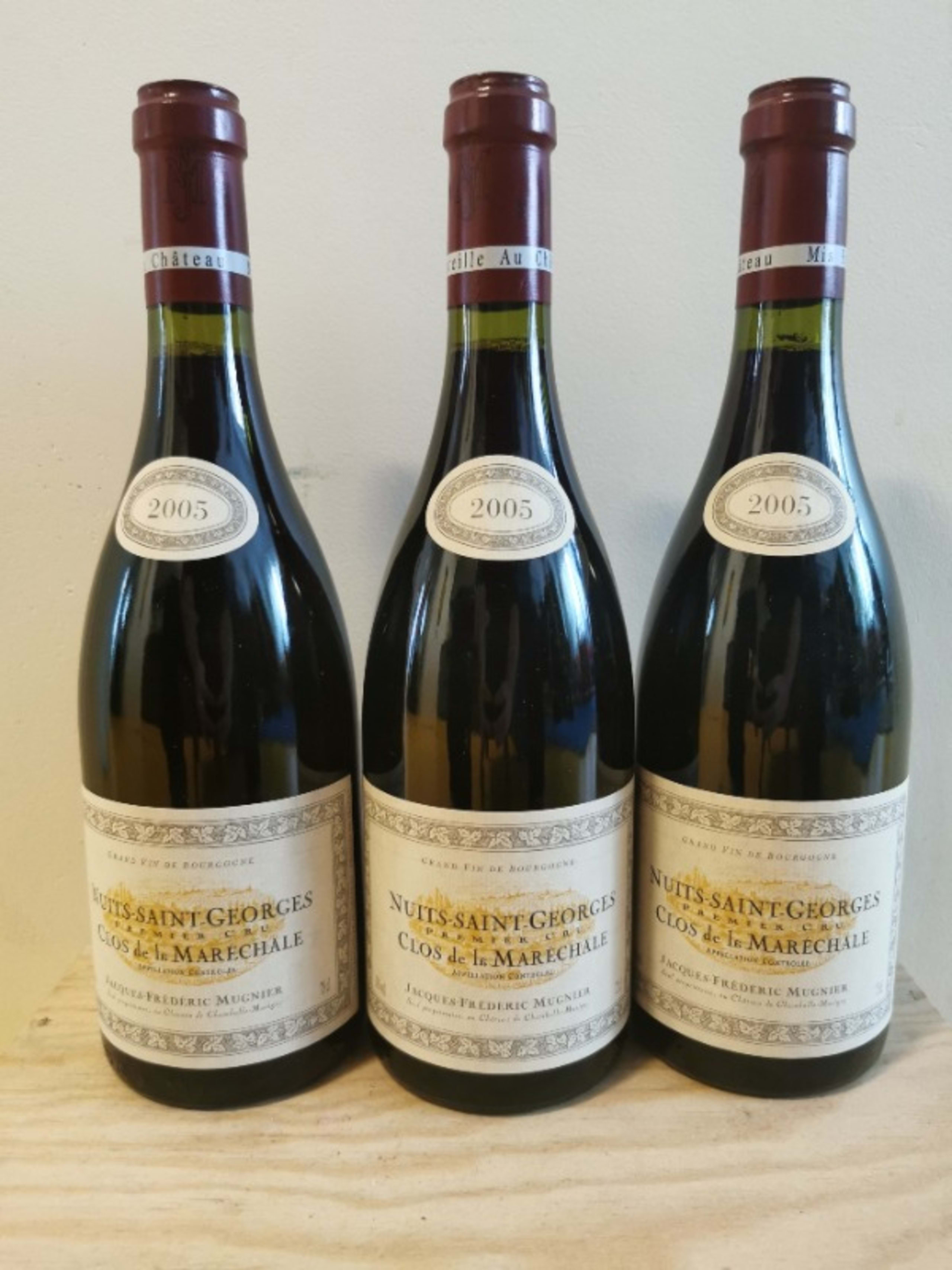 3 x Nuits-Saint-Georges, 1er Cru - Clos de la Maréchale, Domaine Jacques Frédéric Mugnier, 2005