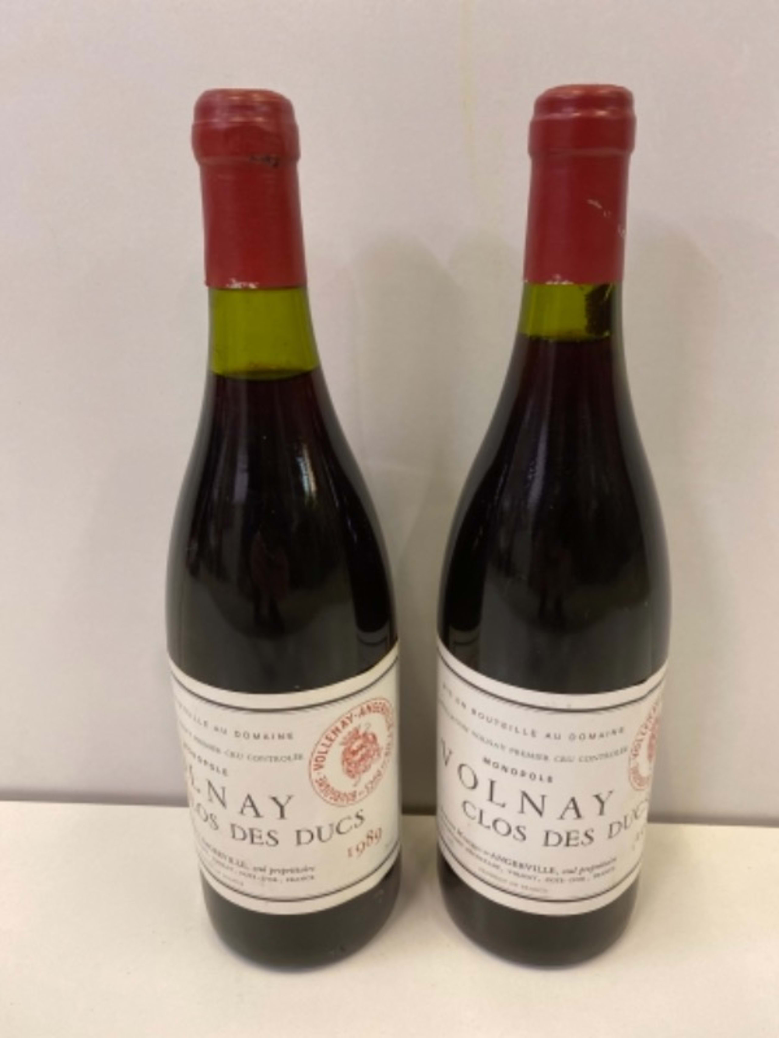 2 x Volnay, Clos des ducs, Domaine des Ducs d'Angerville, 1989