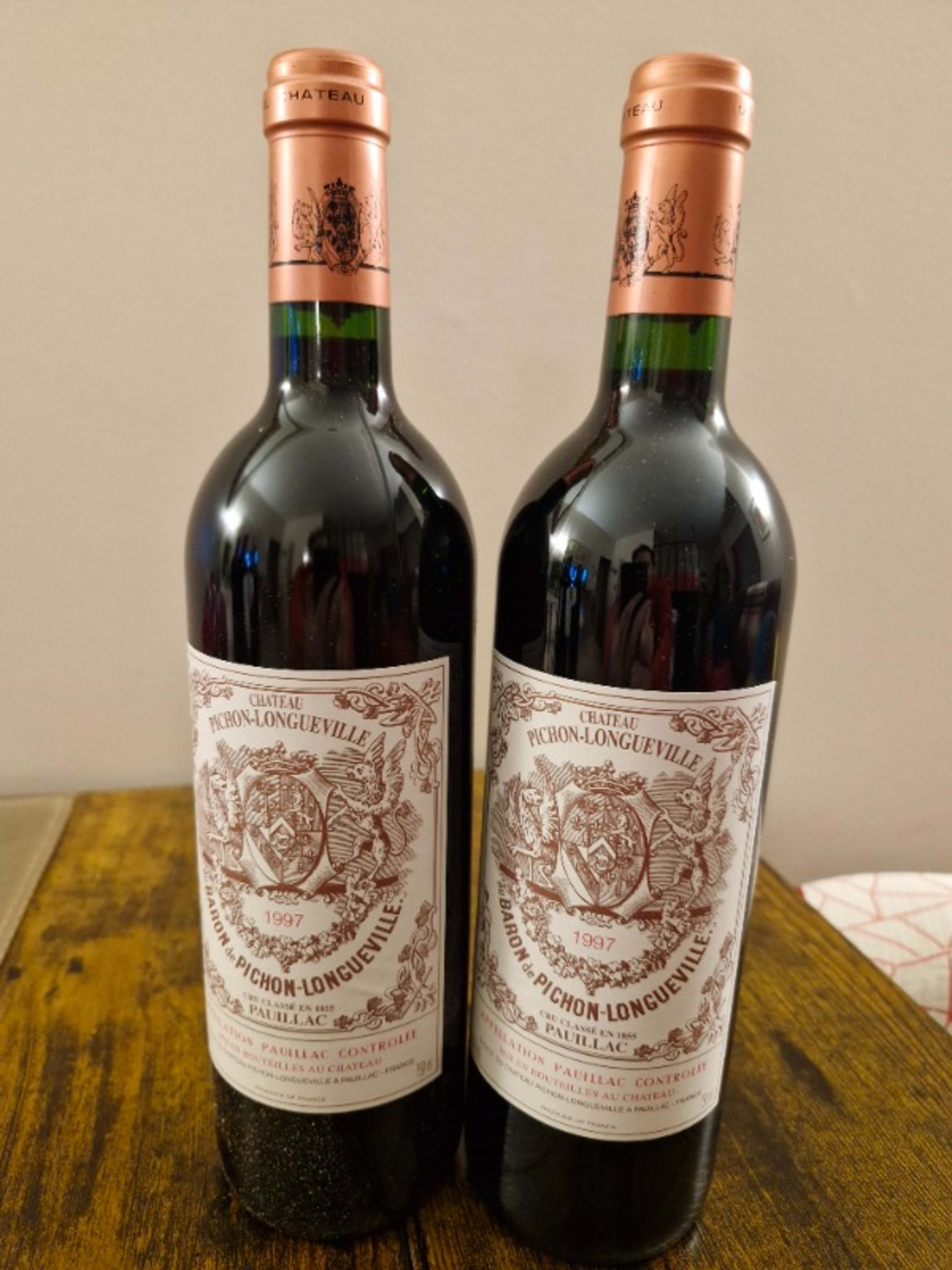 2 x Au Baron, château Pichon  Longueville, Pauillac, 1997