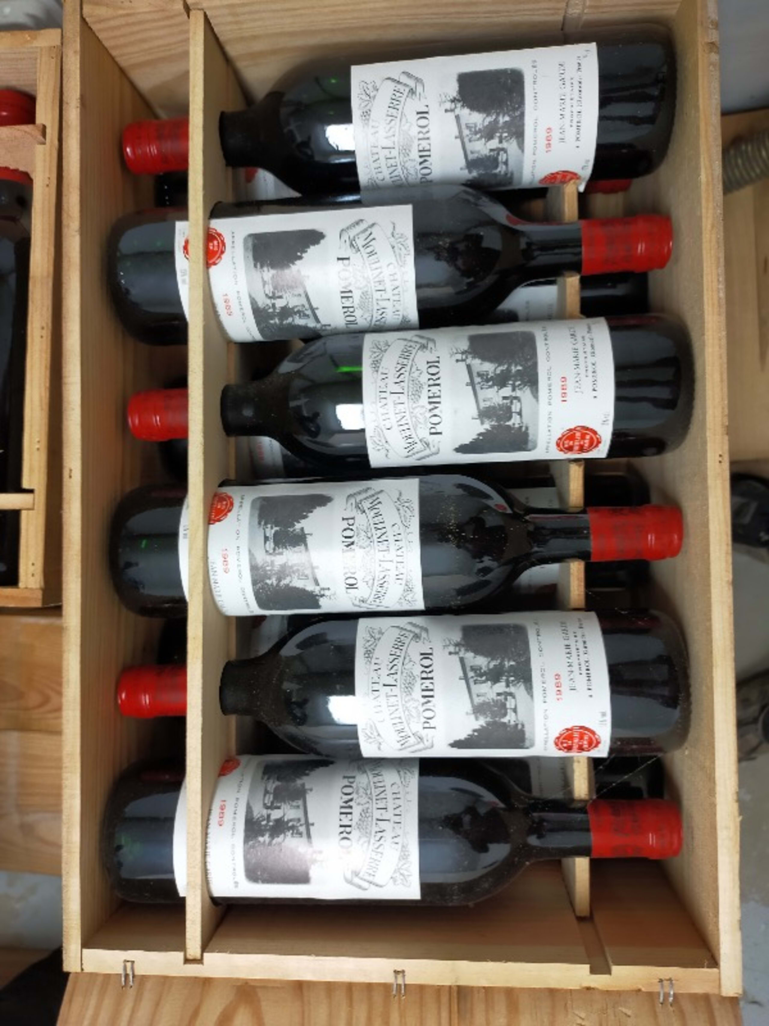 10 x CHATEAU MOULINET LASSERE, Pomerol, 1989