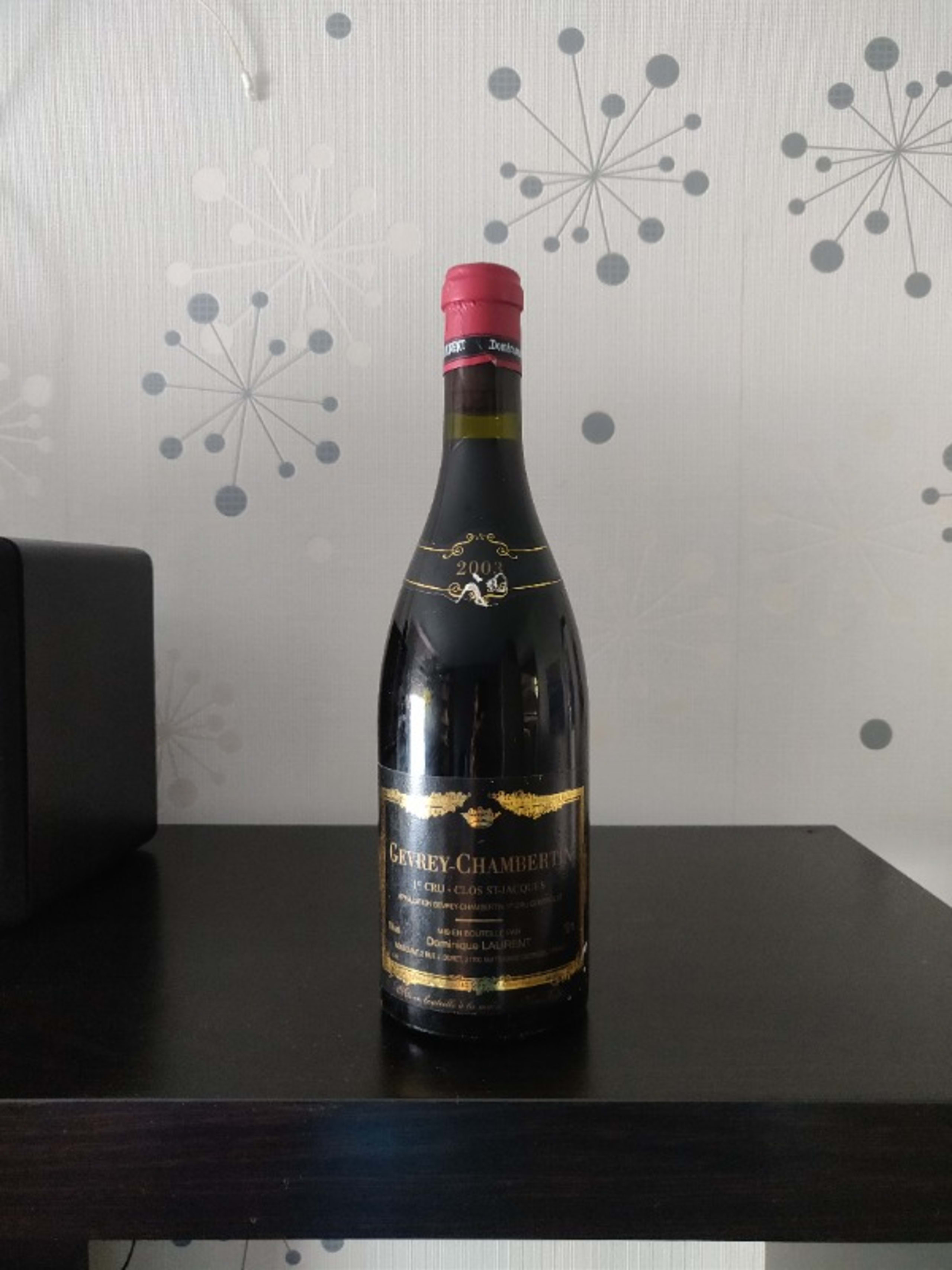 Gevrey-Chambertin, 1er cru Clos St Jacques, Dominique Laurent, 2003