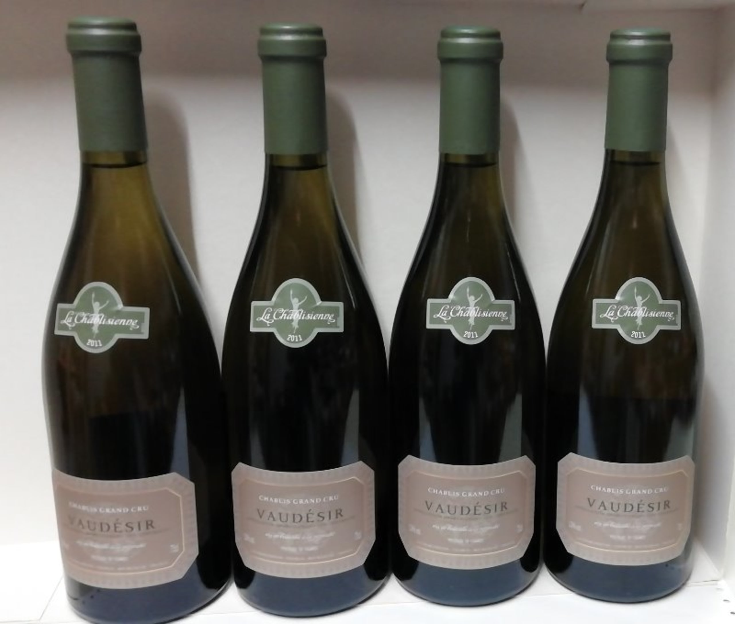 4 x Chablis Grand Cru, Grand Cru VAUDESIR, La Chablisienne, 2011