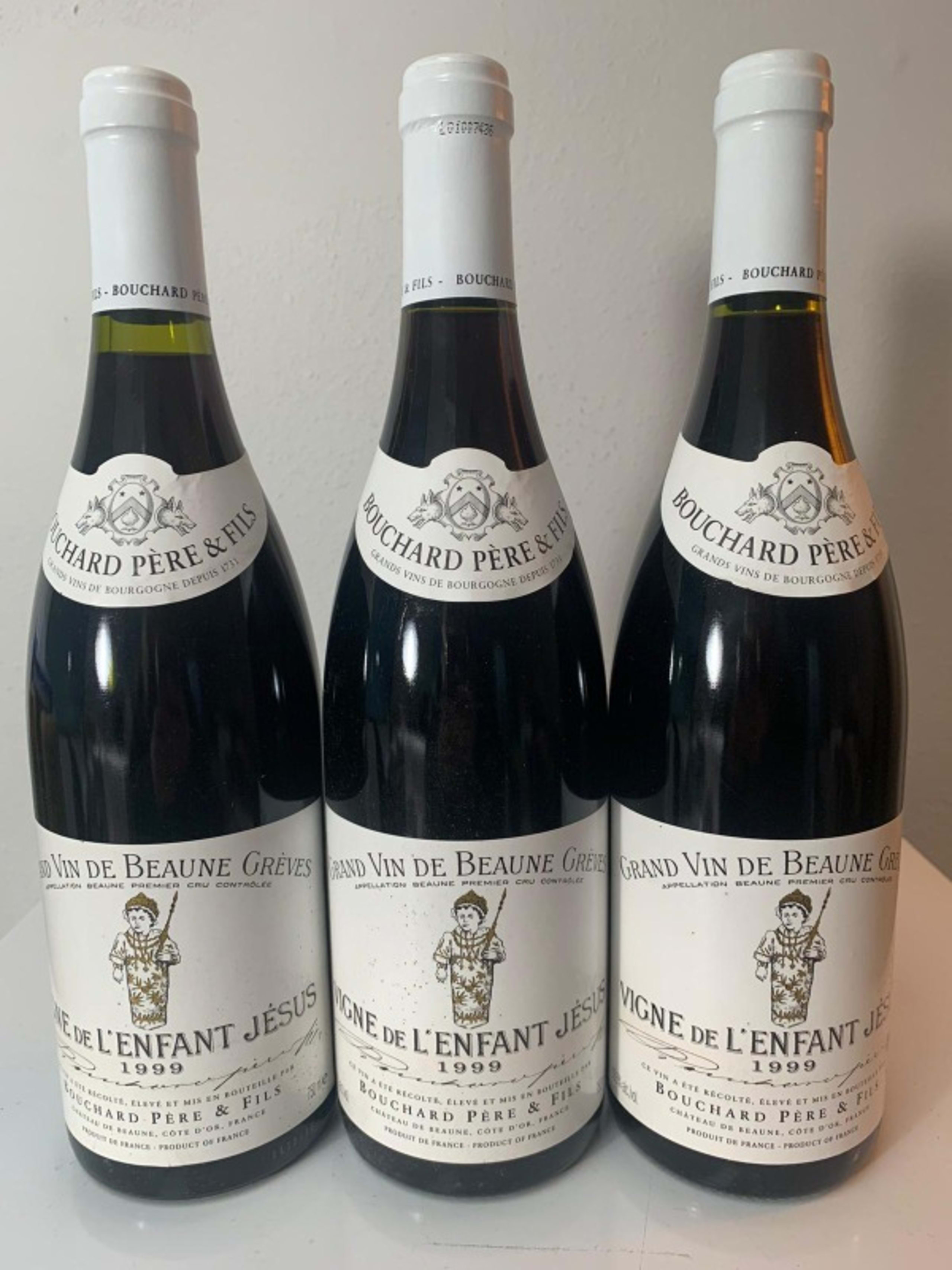3 x  Beaune, Grèves - Vigne de l'enfant Jésus, Bouchard, 1999