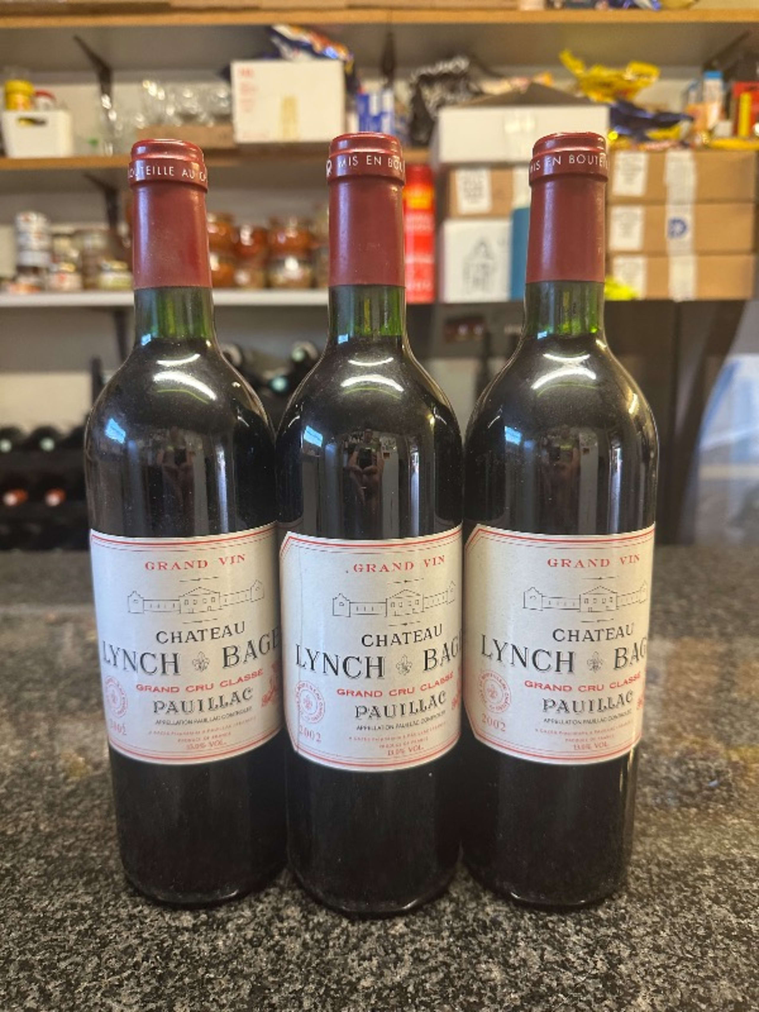 3 x château Lynch-Bages, Pauillac, 2002