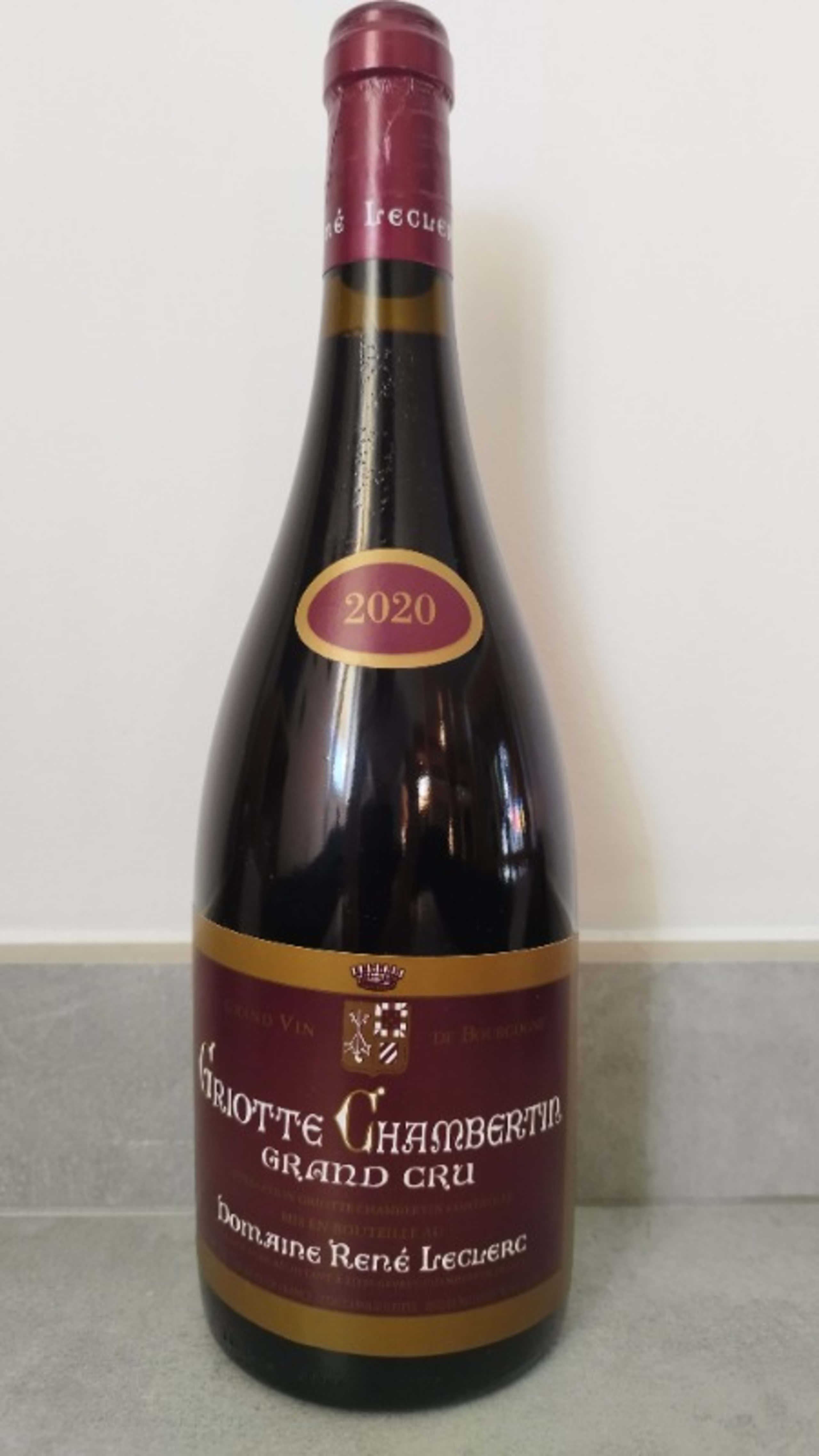 Griotte-Chambertin, Grand Cru, René Leclerc, 2020