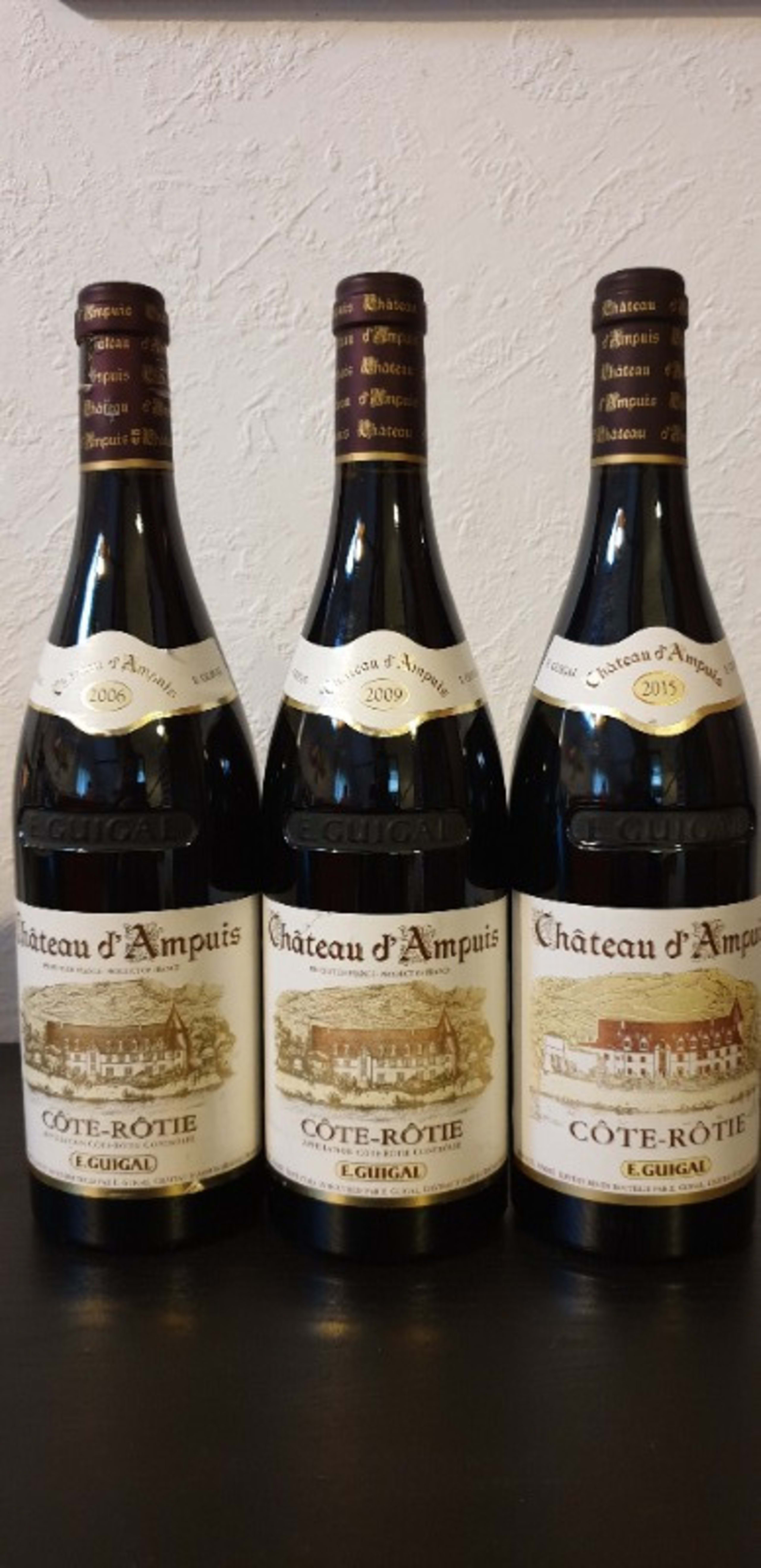 3 x Côte-Rôtie, Château d'Ampuis, Guigal, 2009