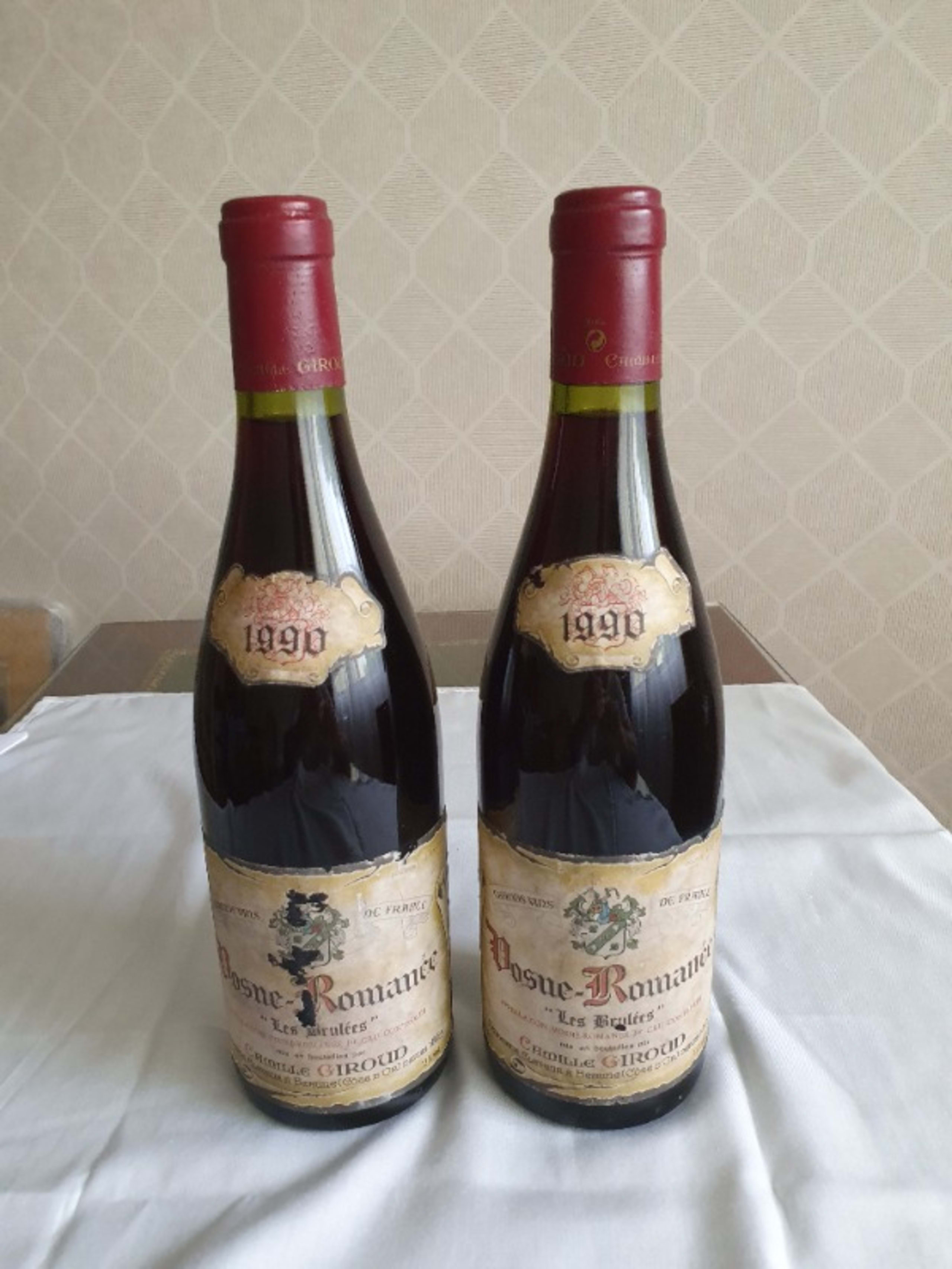 2 x Vosne-Romanée, LES BRULEES, CAMIILE GIROUD, 1990