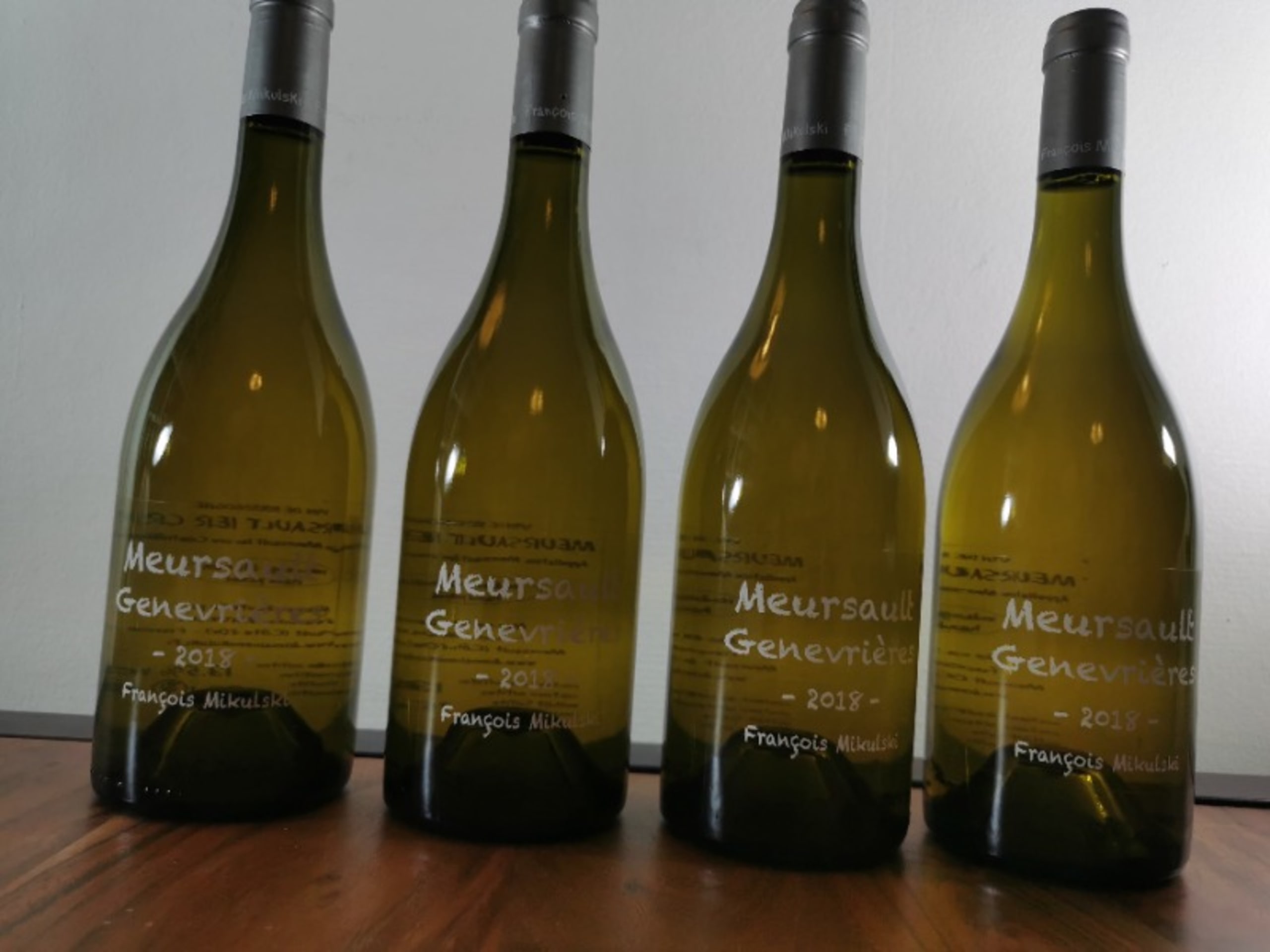 4 x Meursault, Genevrieres, François Mikulski, 2018