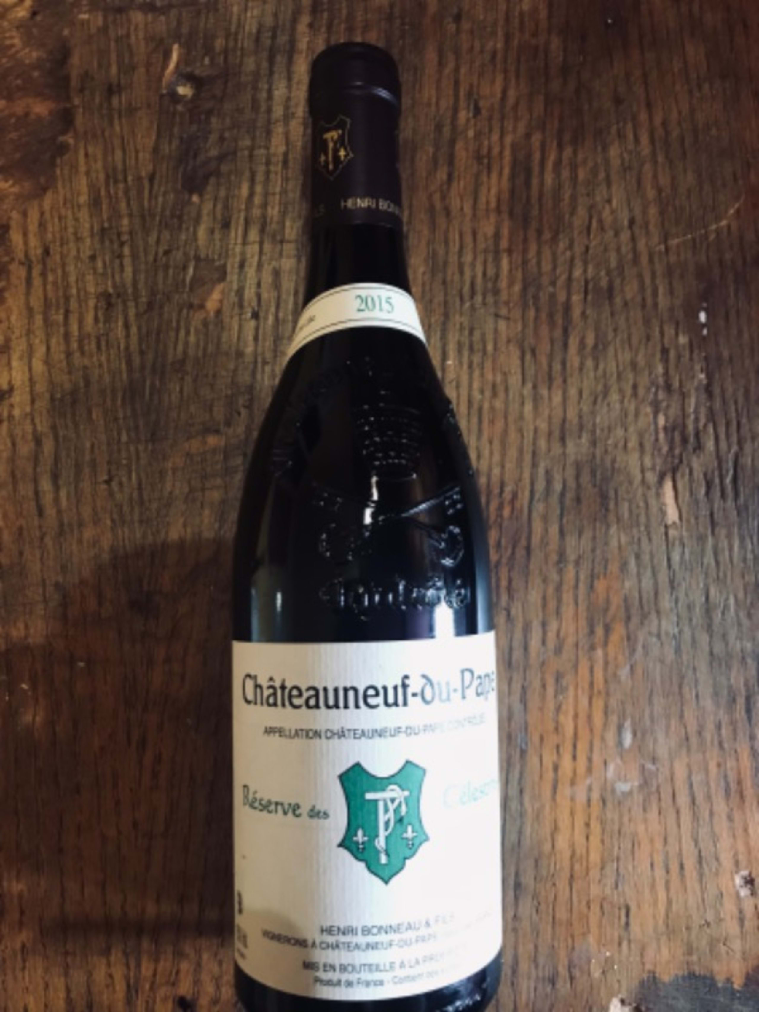 Châteauneuf-du-Pape, Reserve des célestins, Henri bonneau, 2015