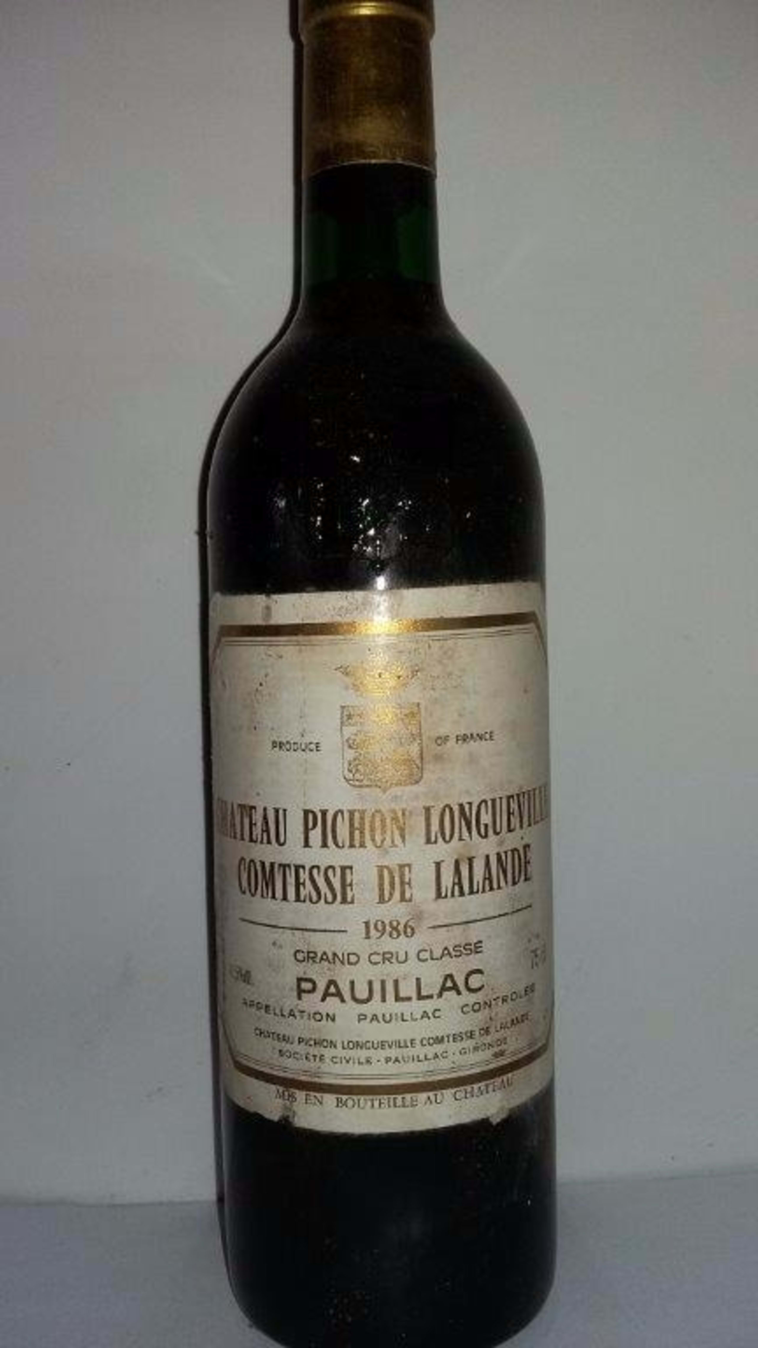 Comtesse de Lalande, Pichon Longueville, Pauillac, 1986