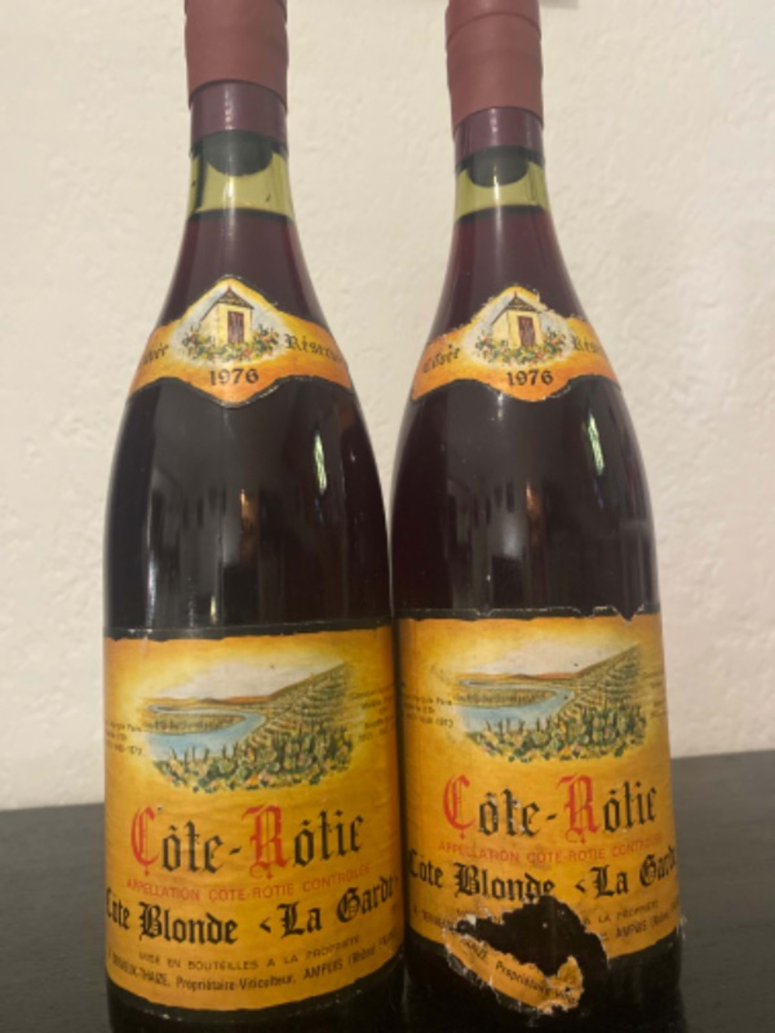 2 x Côte-Rôtie, Côte Blonde - La Garde, Dervieux-Thaize, 1976