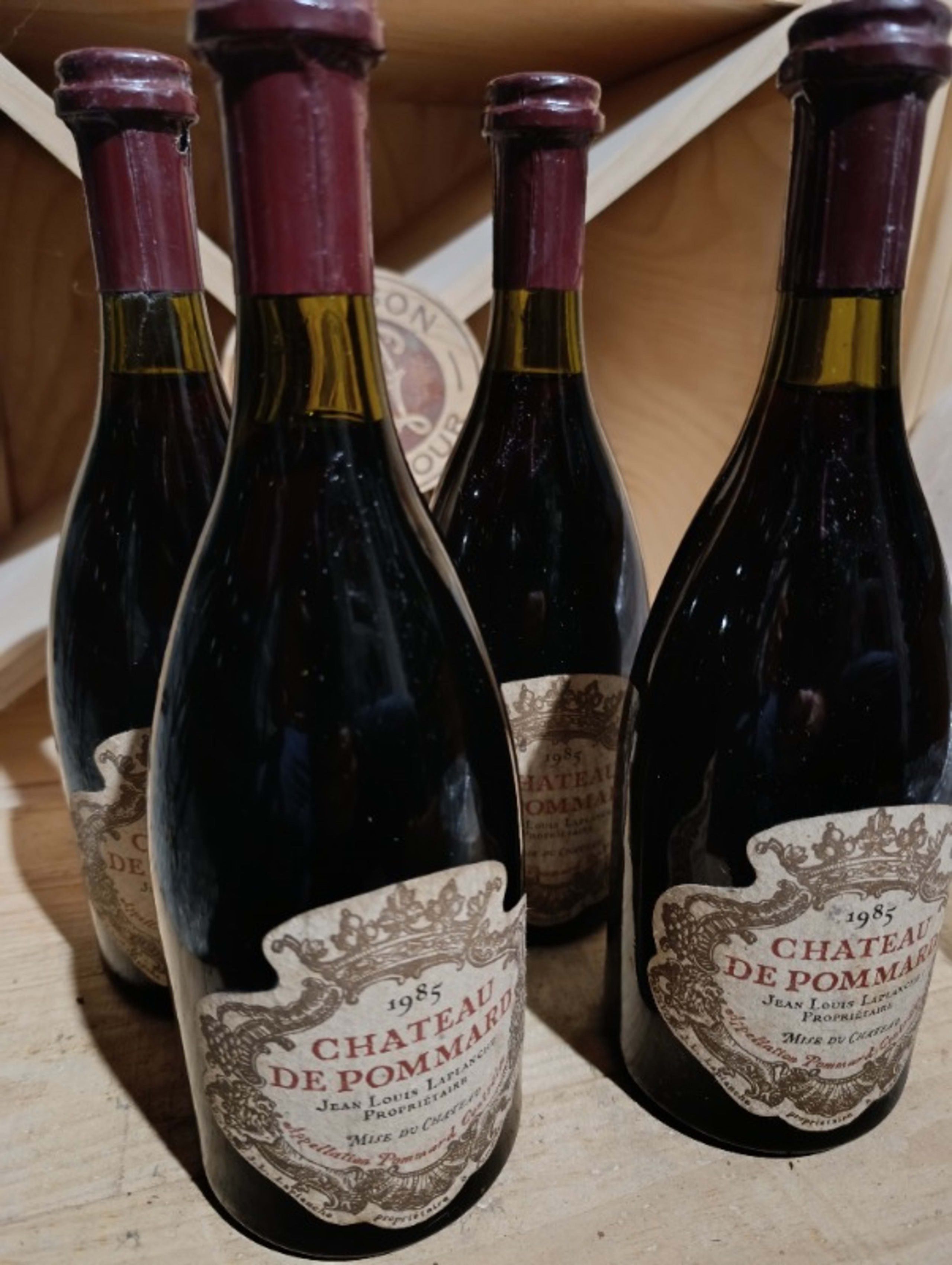 4 x Pommard, château de Pommard, 1985