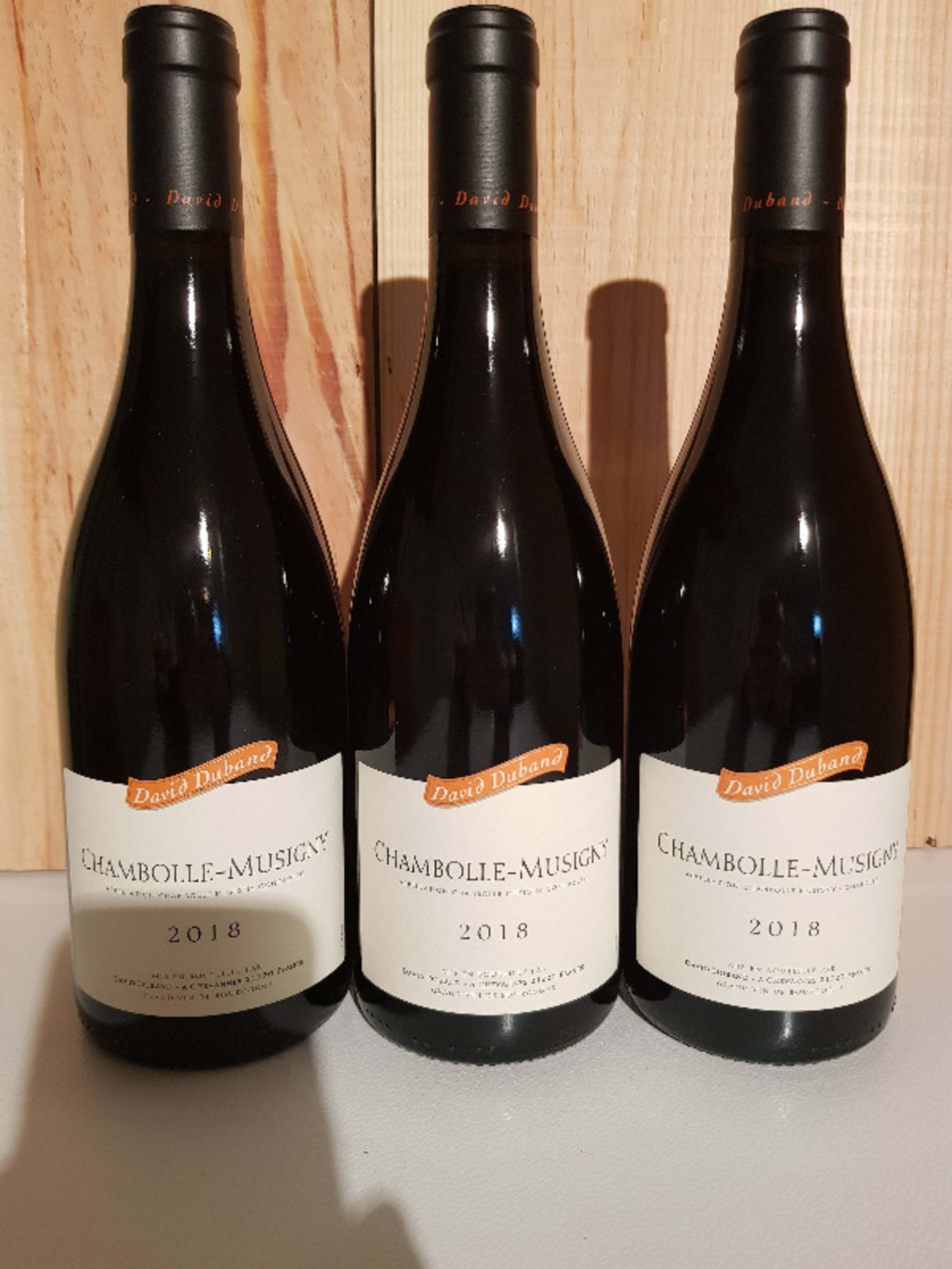 3 x Chambolle-Musigny, DUBAND David, 2018