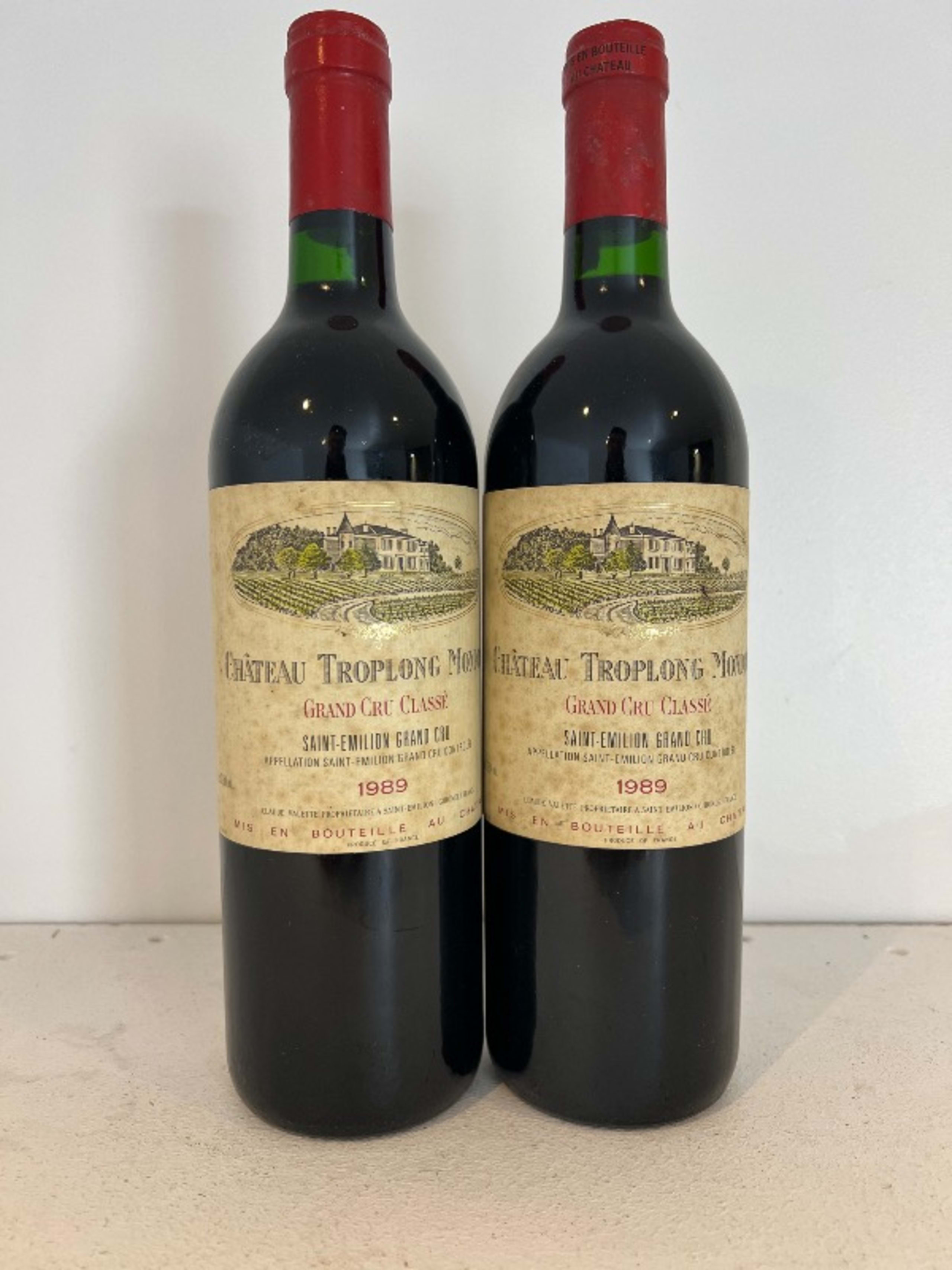 2 x château Troplong Mondot, Saint-Émilion Grand Cru, 1989