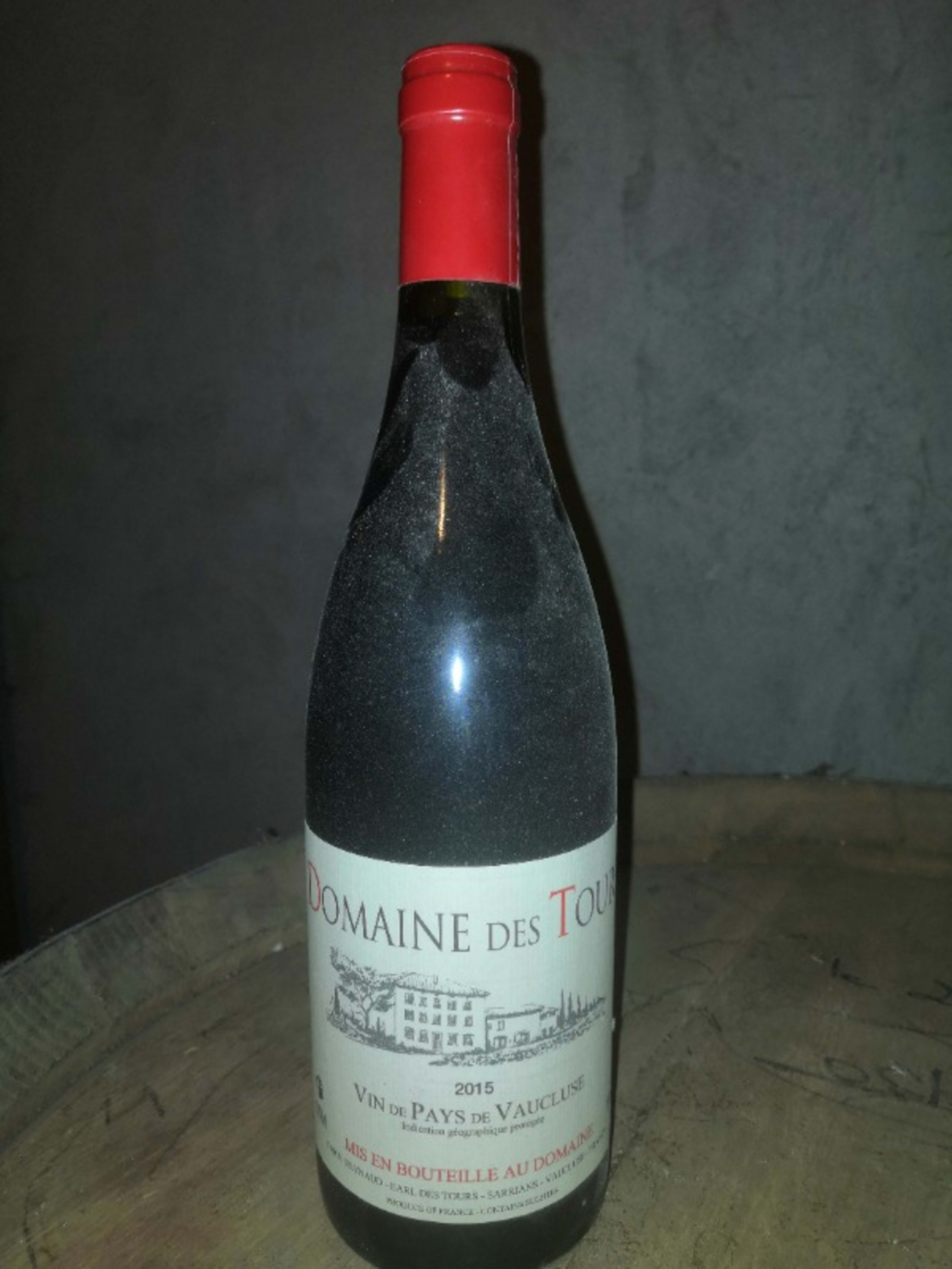 Vin de Pays du Vaucluse, Domaine des Tours, 2015