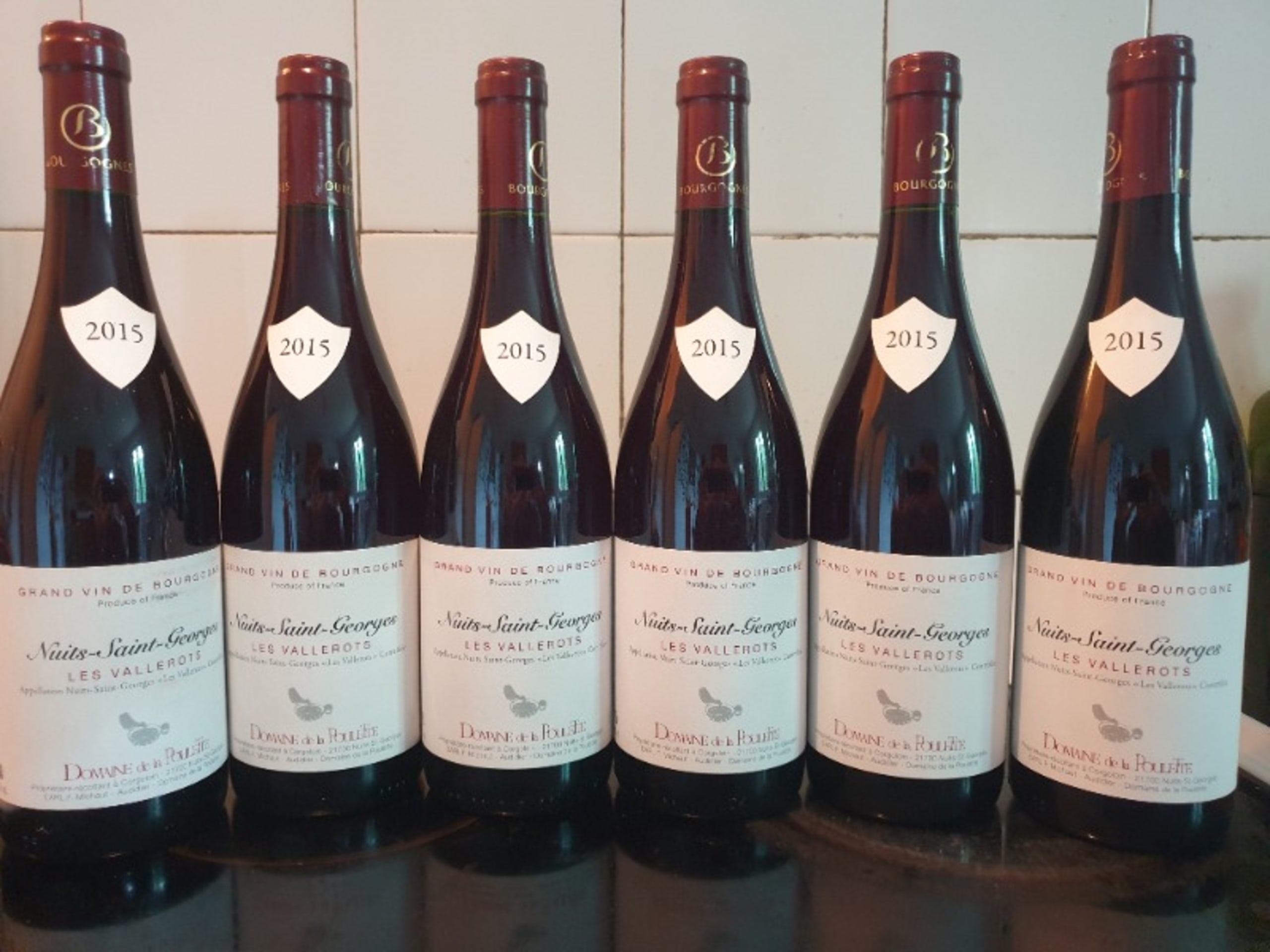 6 x Nuits-Saint-Georges, les Vallerots, Domaine de la Poulette, 2015