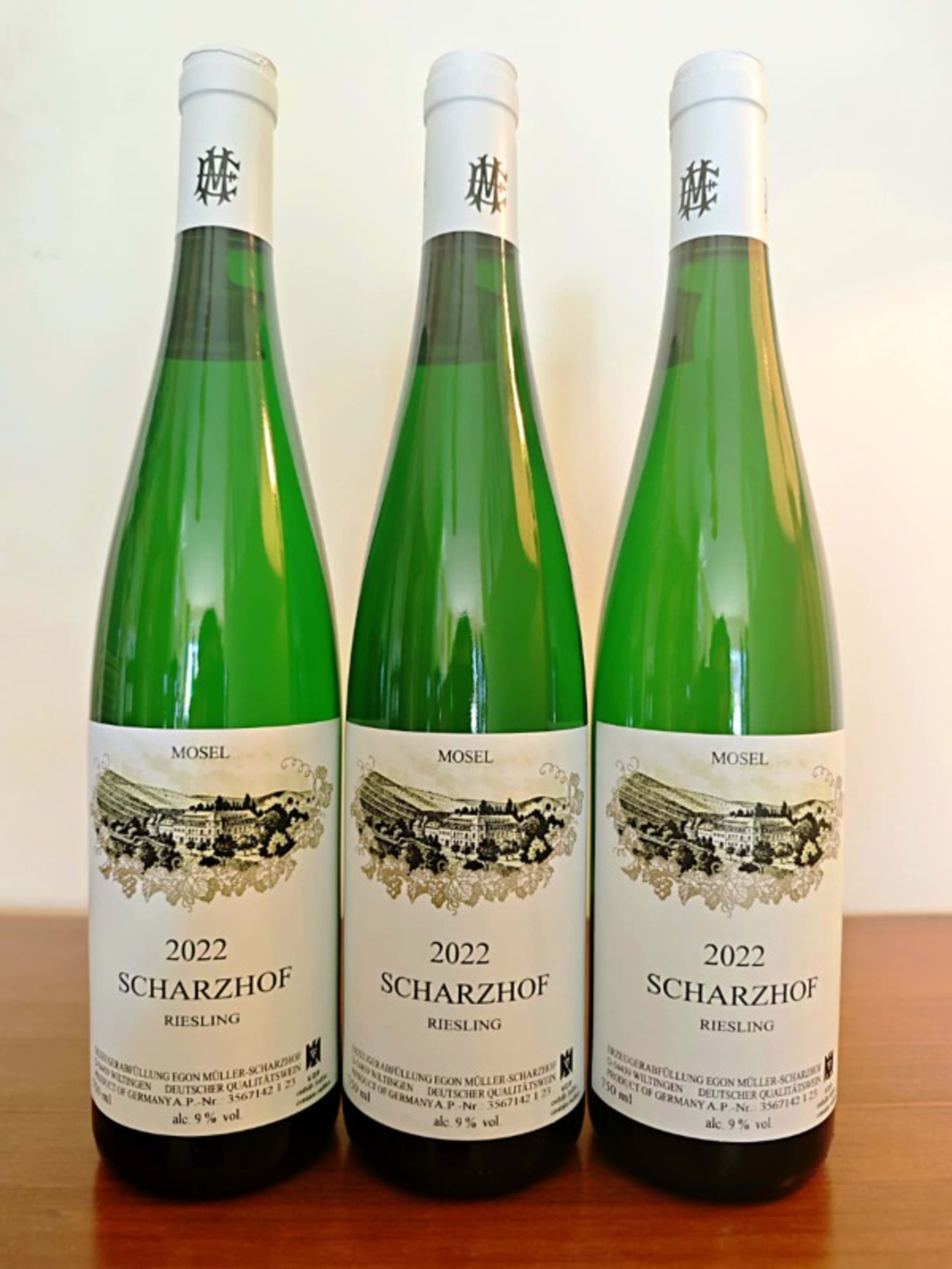 3 x Scharzhof, Egon Müller, Moselle, 2022