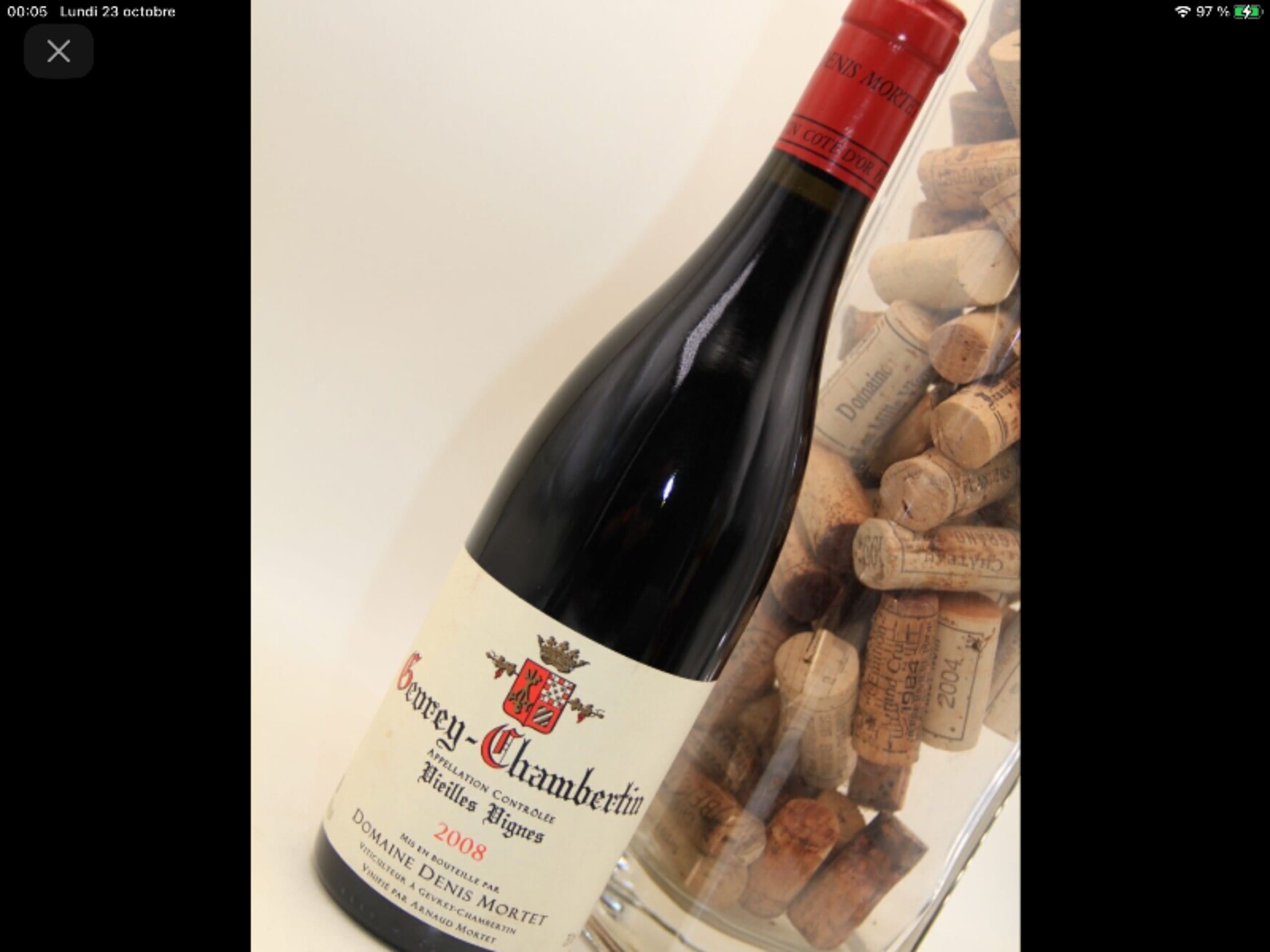 Gevrey-Chambertin, Gevrey-Chambertin Vieilles vignes, Denis Mortet, 2008