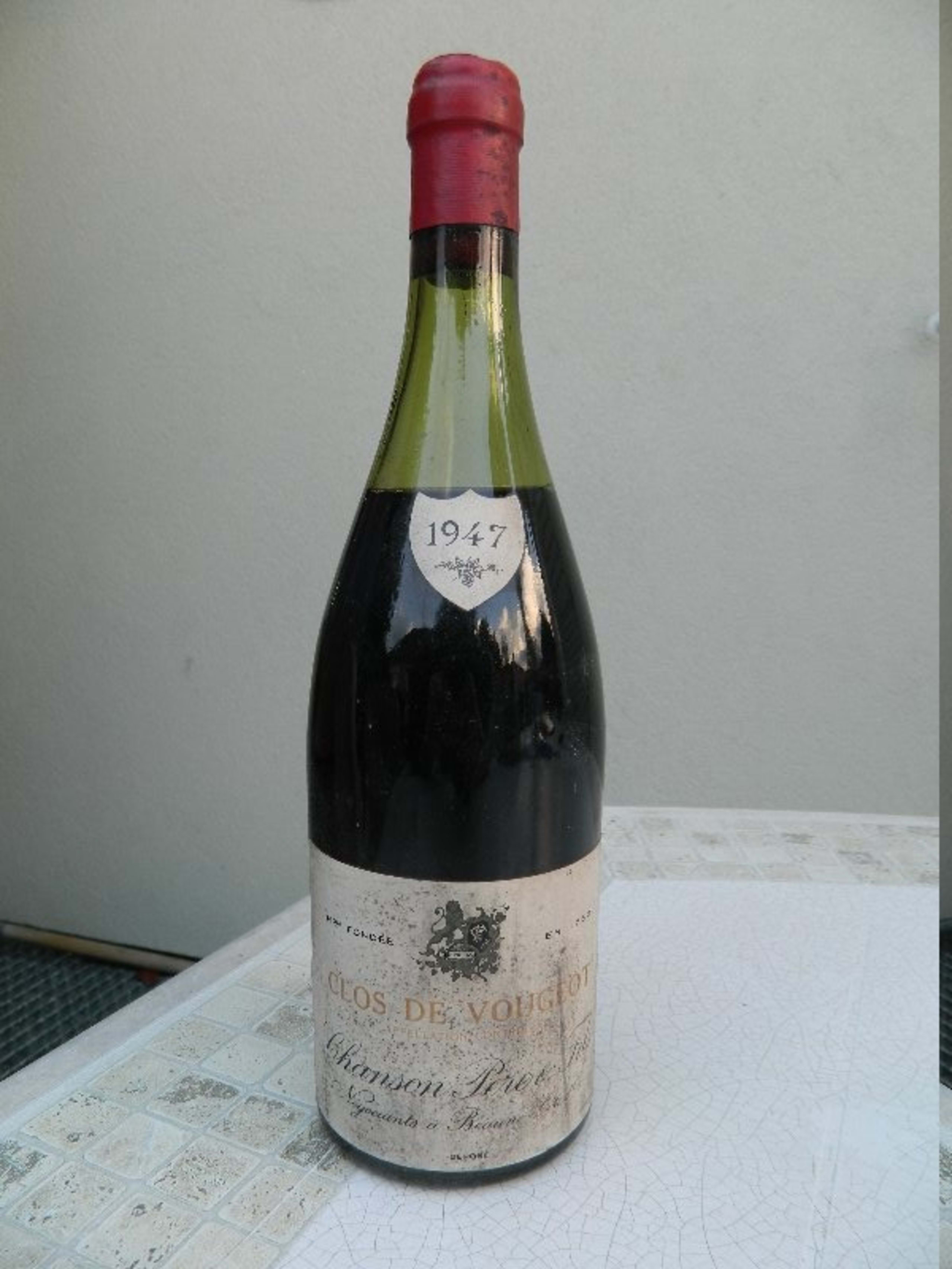 Clos de Vougeot, Domaine Chanson Père & Fils, 1947