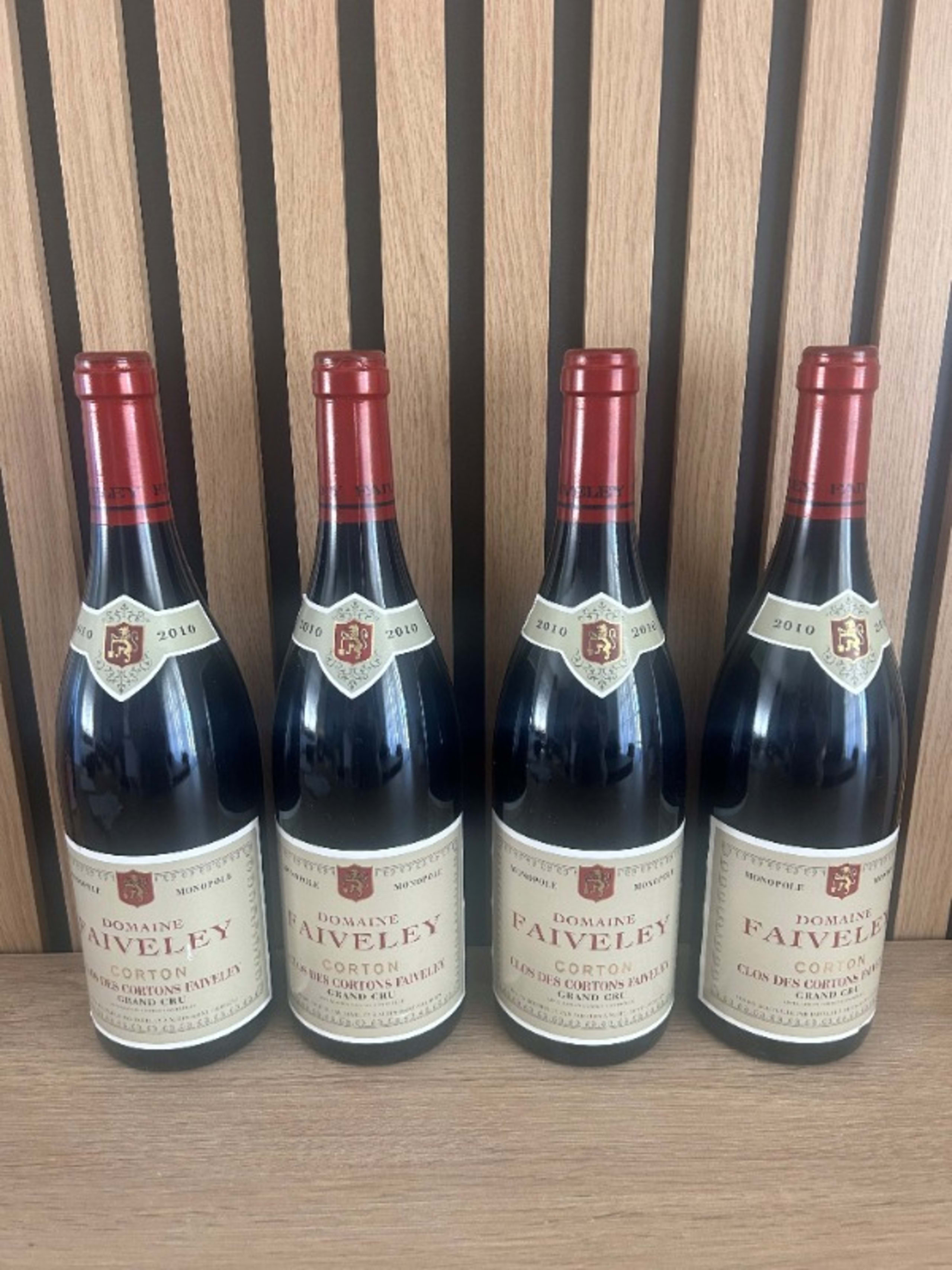 4 x Corton, Grand cru, Clos des Cortons, Domaine Faiveley, 2010