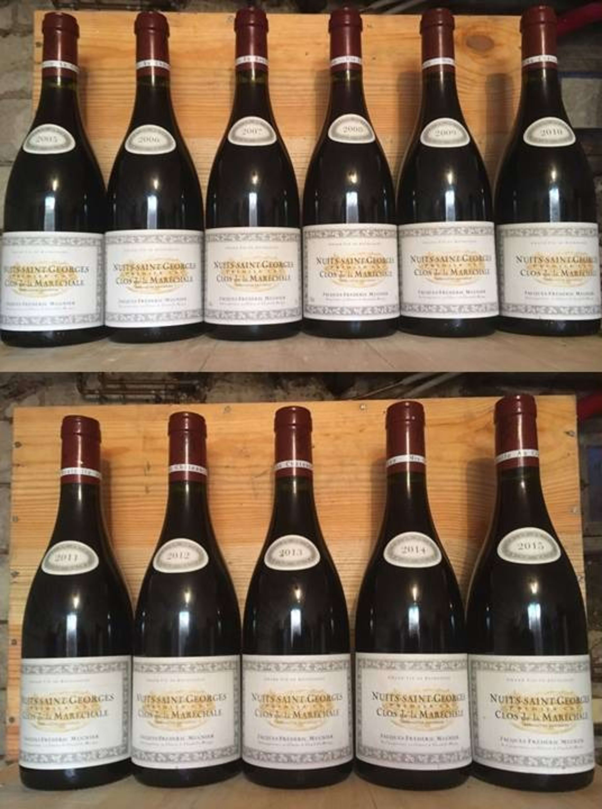 11 x Nuits-Saint-Georges, Clos de la Maréchale, Jacques Frédéric MUGNIER, Verticale 2005-2015