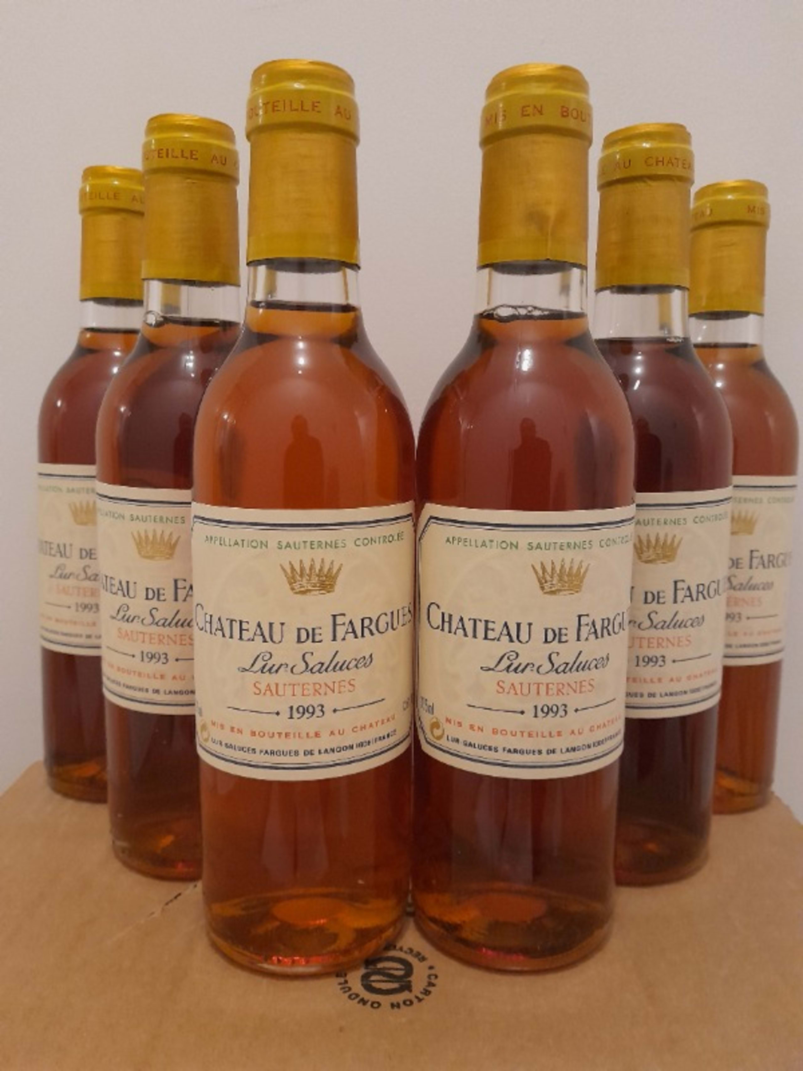 6 x Château de Fargues, Sauternes, 1993 (37.5cl)