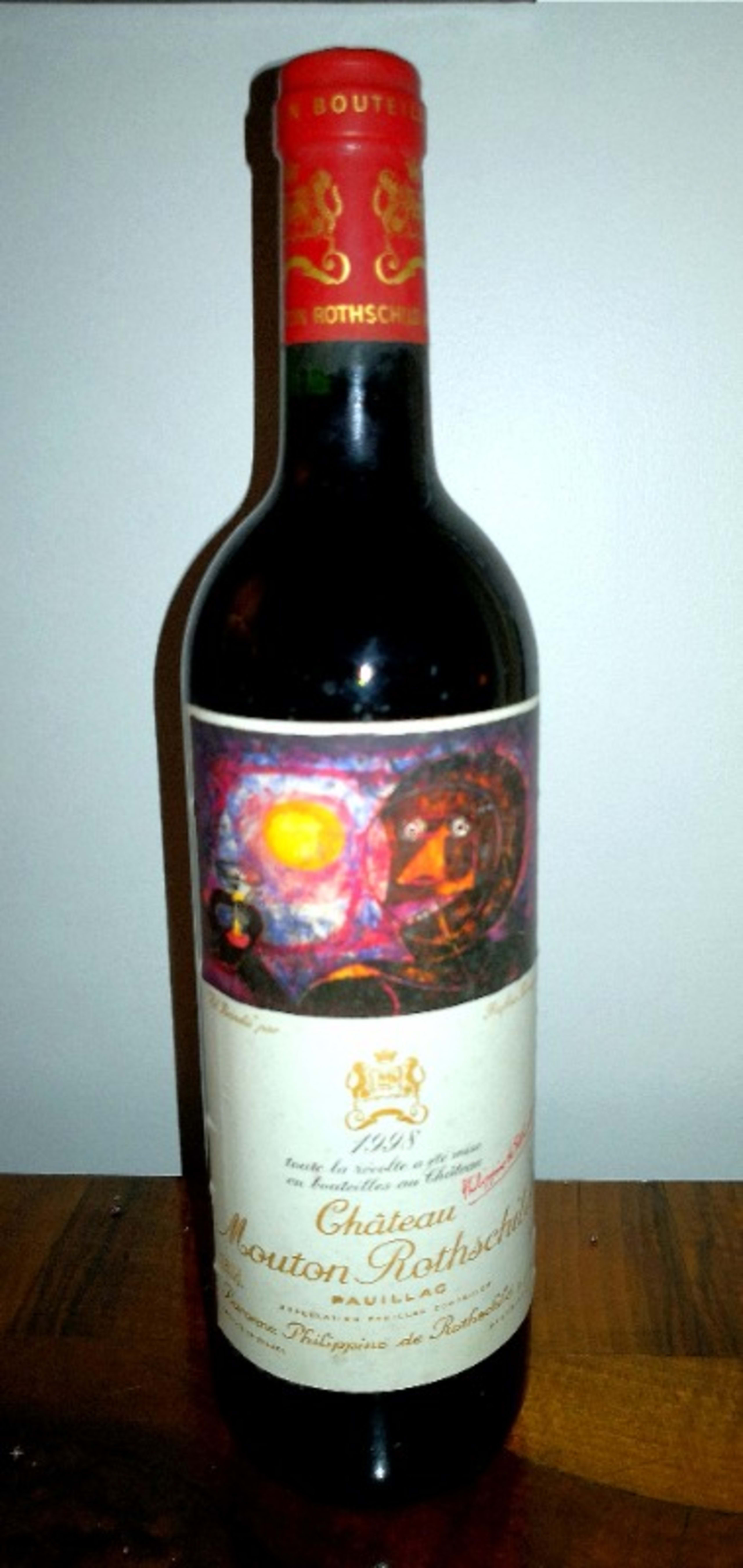 1 er cru, Mouton Rothchild, Pauillac, 1998