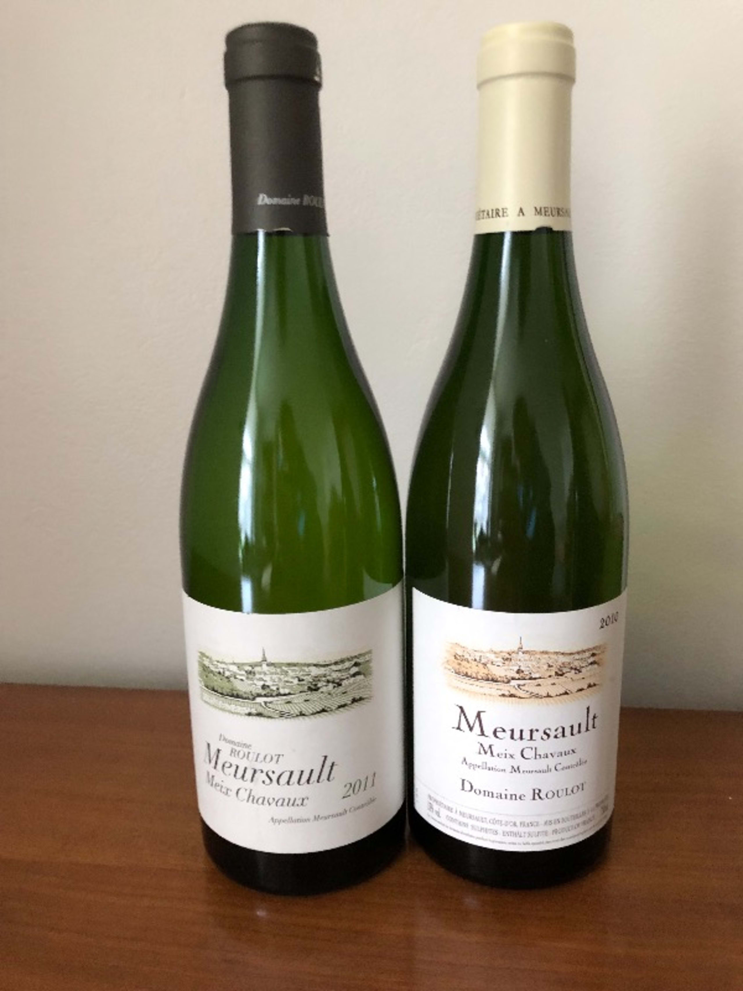 2 x Meursault, MEIX CHAVAUX, ROULOT, 2010/2011