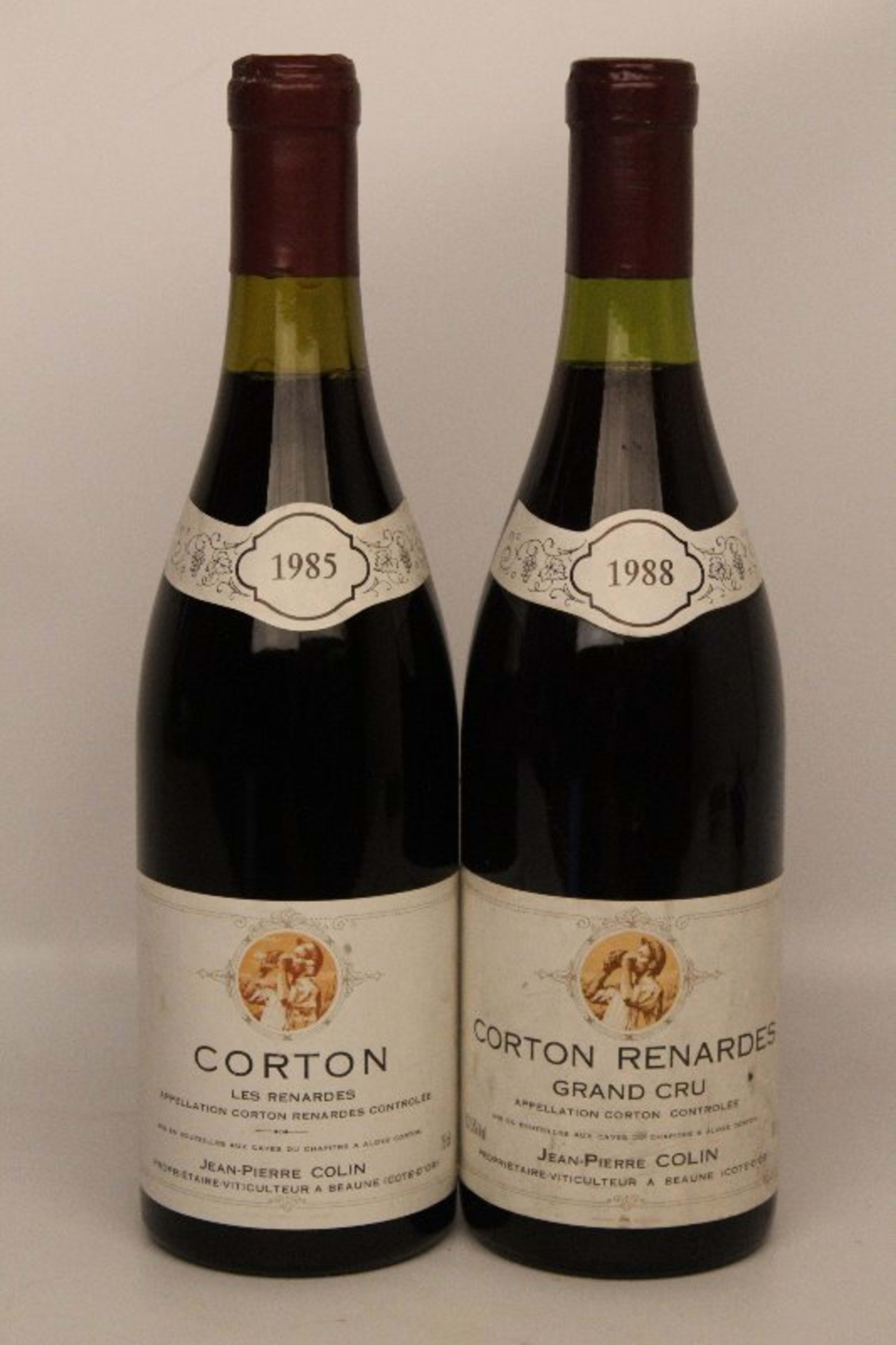 2 x Corton, Grand Cru 1988 + Les Renardes 1985, Domaine Jean-Pierre Colin