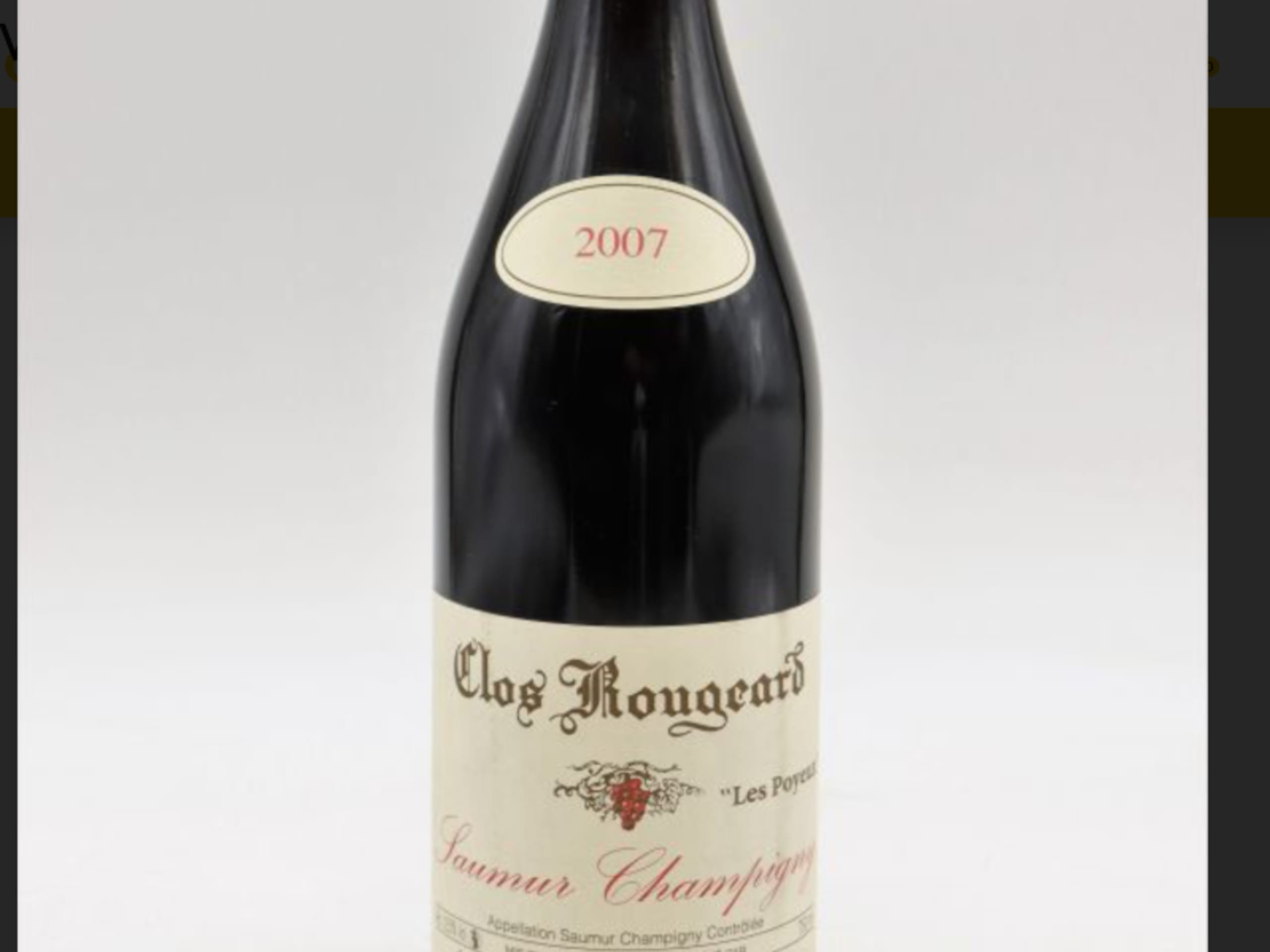 Les Poyeux, Saumur Champigny, Clos Rougeard, 2007