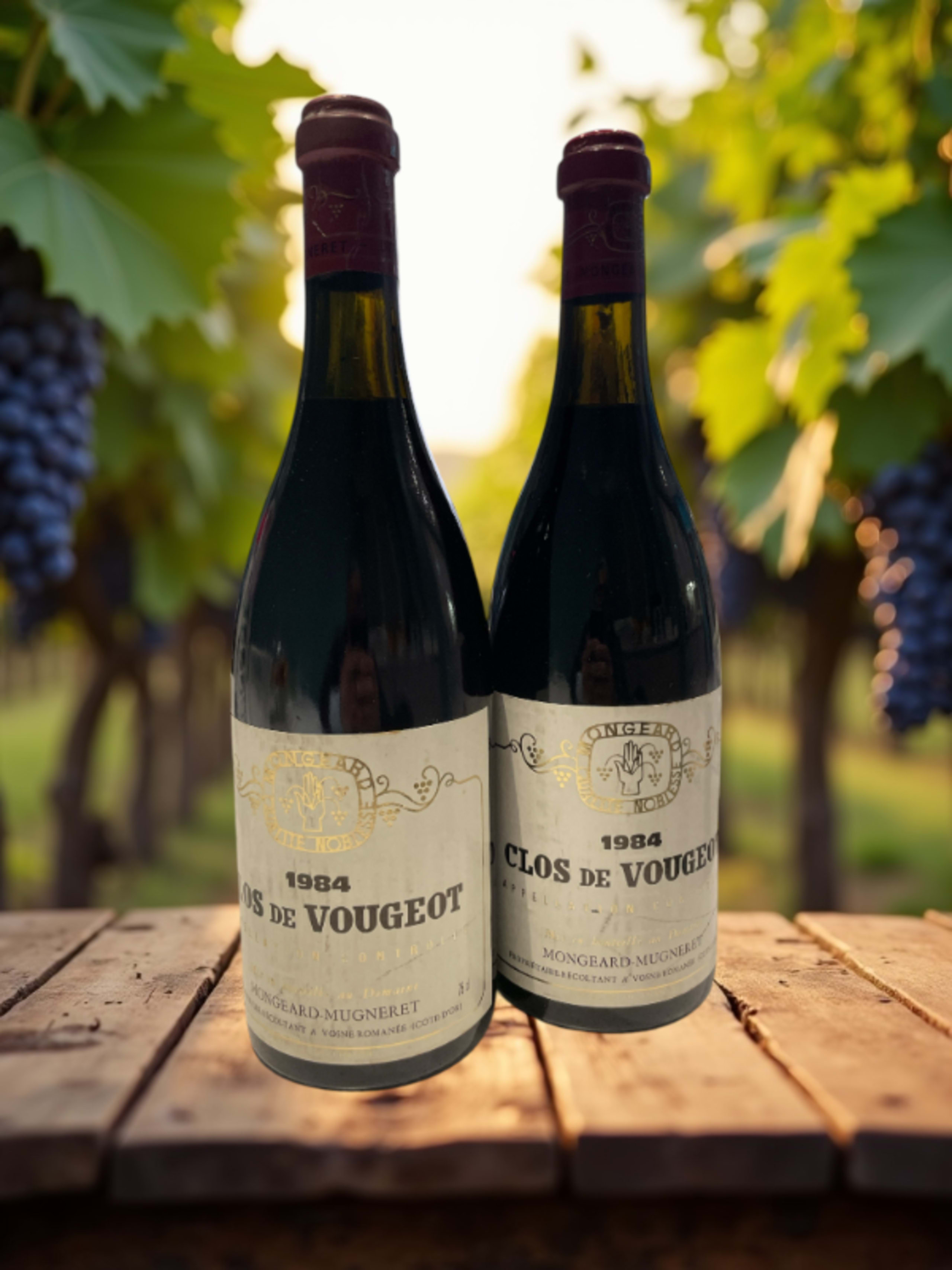 2 x Clos de Vougeot, Mongeard Mugneret, 1984