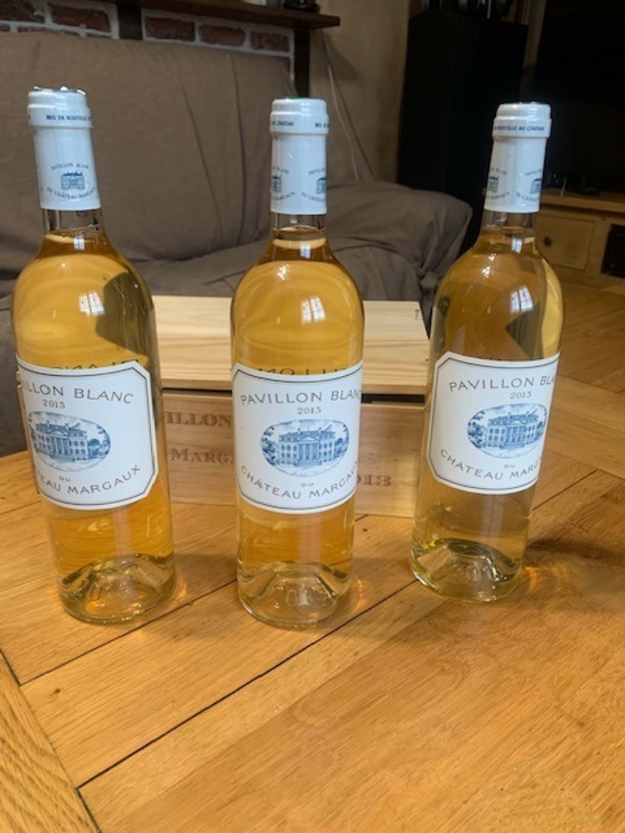 3 x Pavillon Blanc, Château Margaux, Margaux, 2013