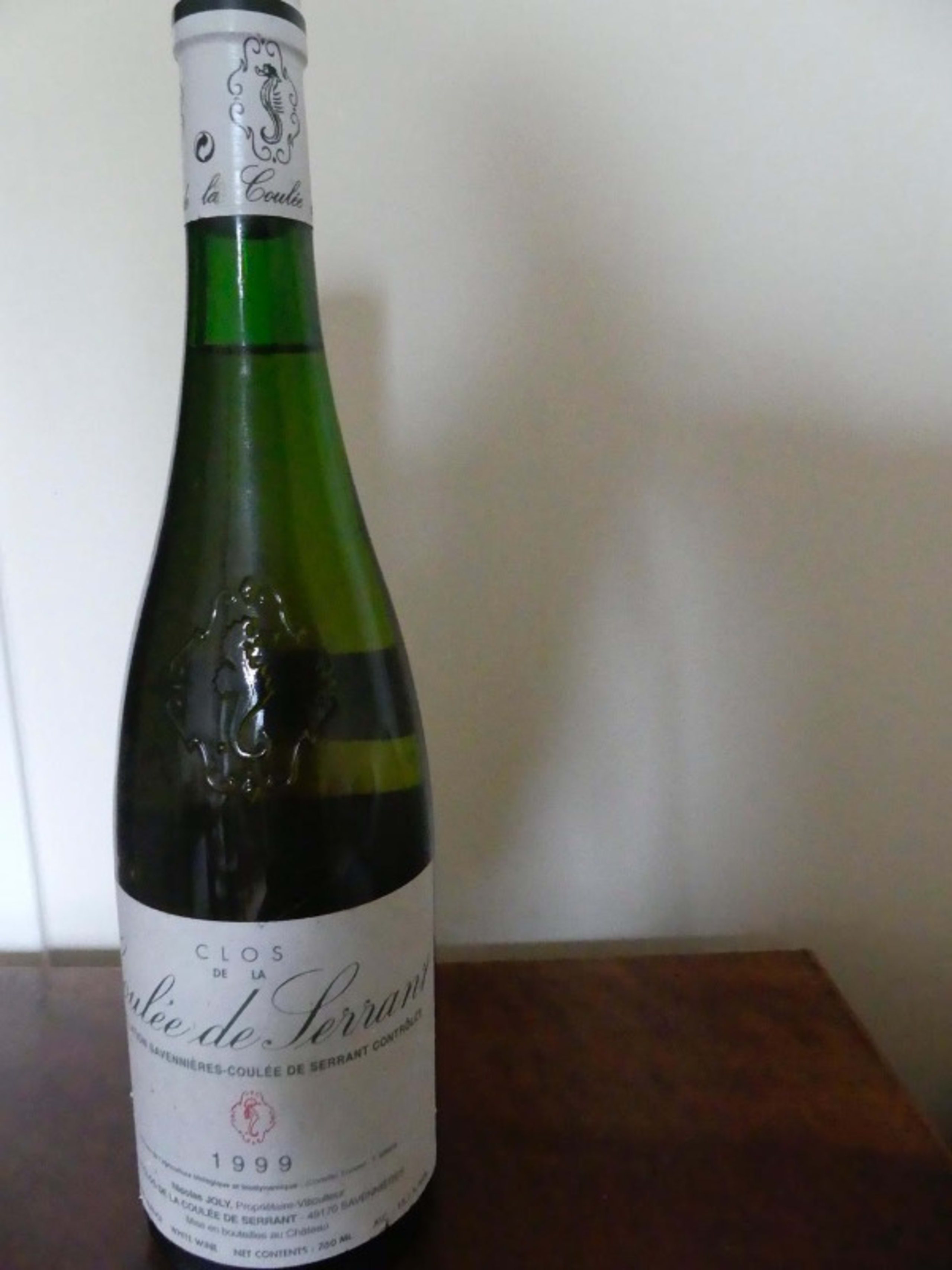 Clos de la Coulée de Serrant, Savennières, Domaine Nicolas Joly, 1999