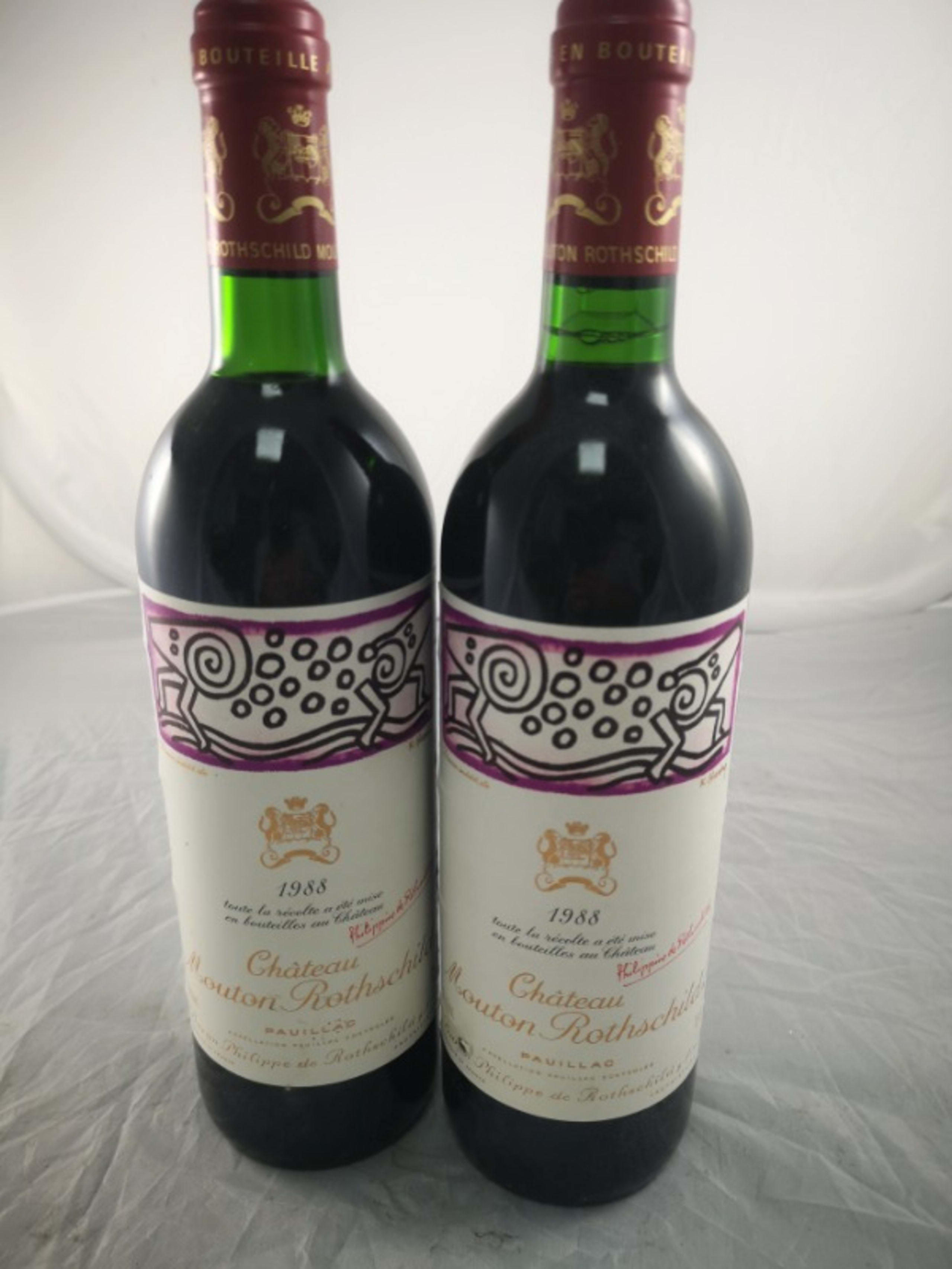 2 x Château Mouton Rothschild, Pauillac, 1988