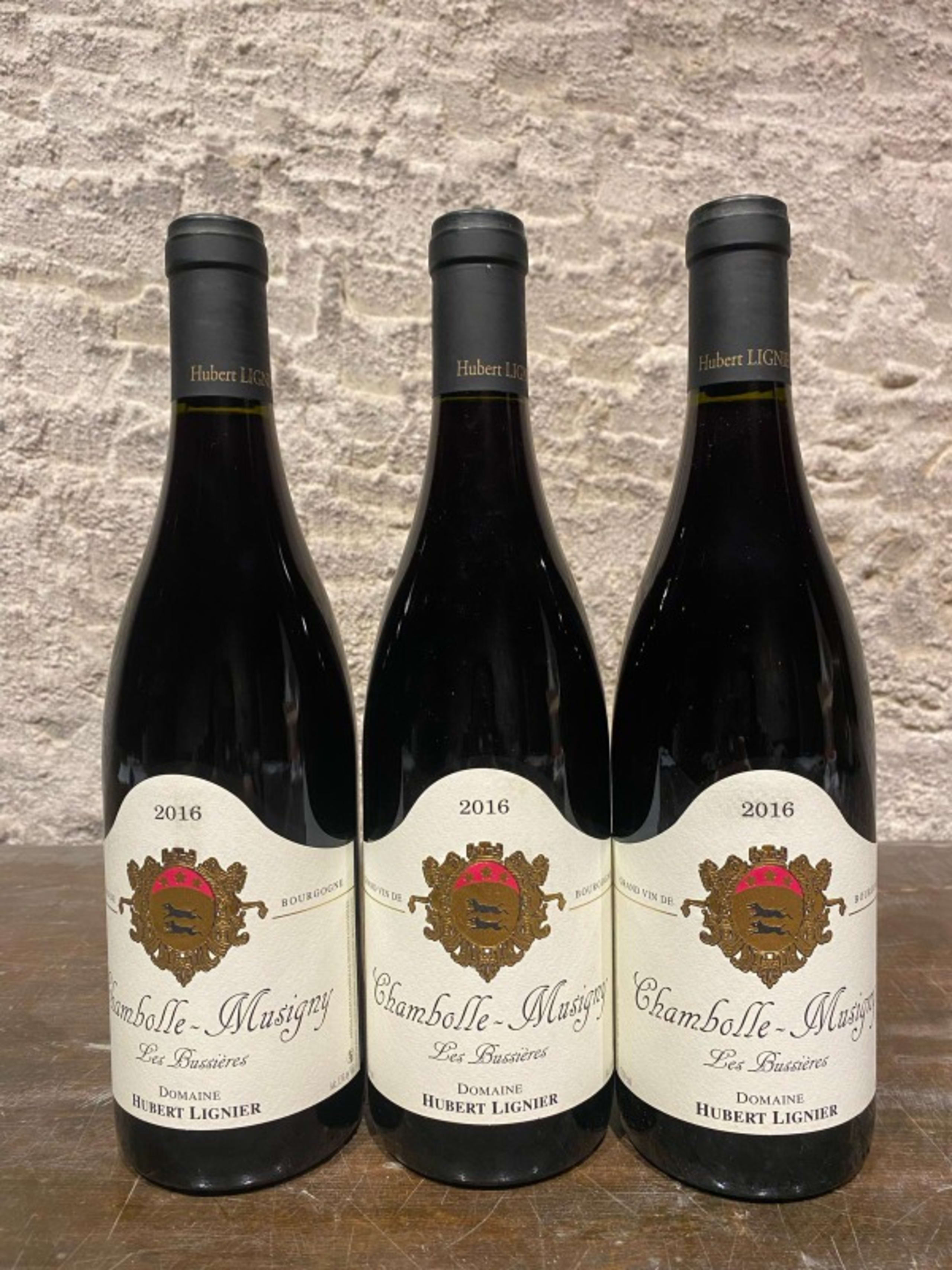 3 x Chambolle-Musigny, Les Bussières, Domaine Hubert Lignier, 2016