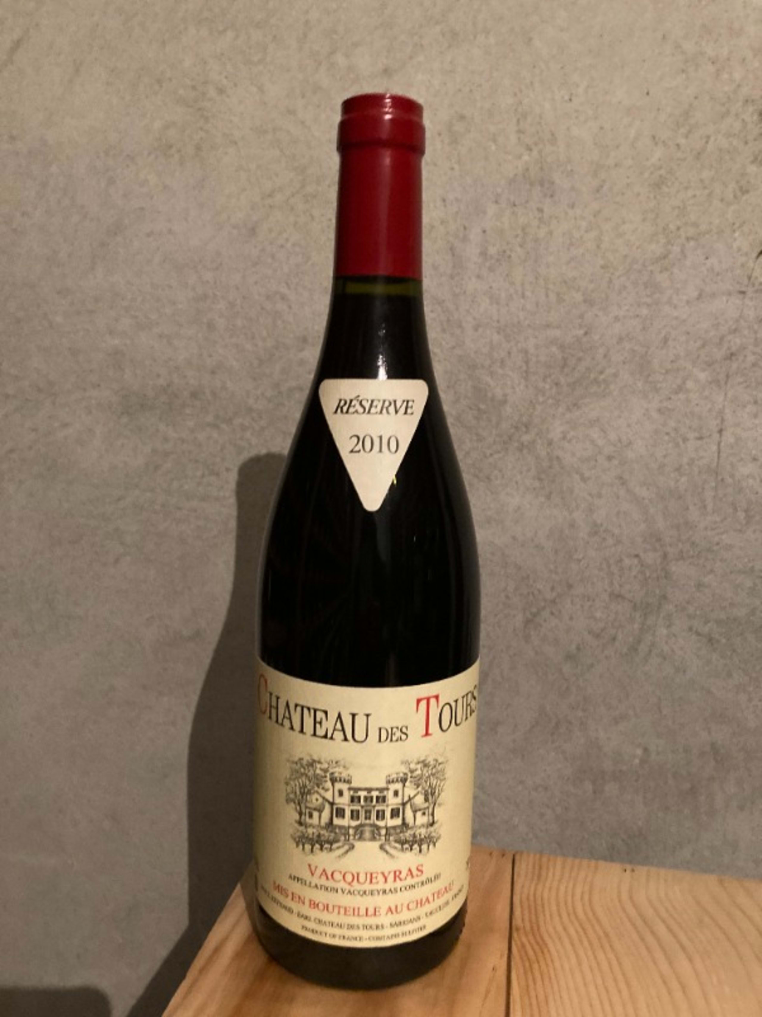 Vacqueyras, Château des Tours, 2010