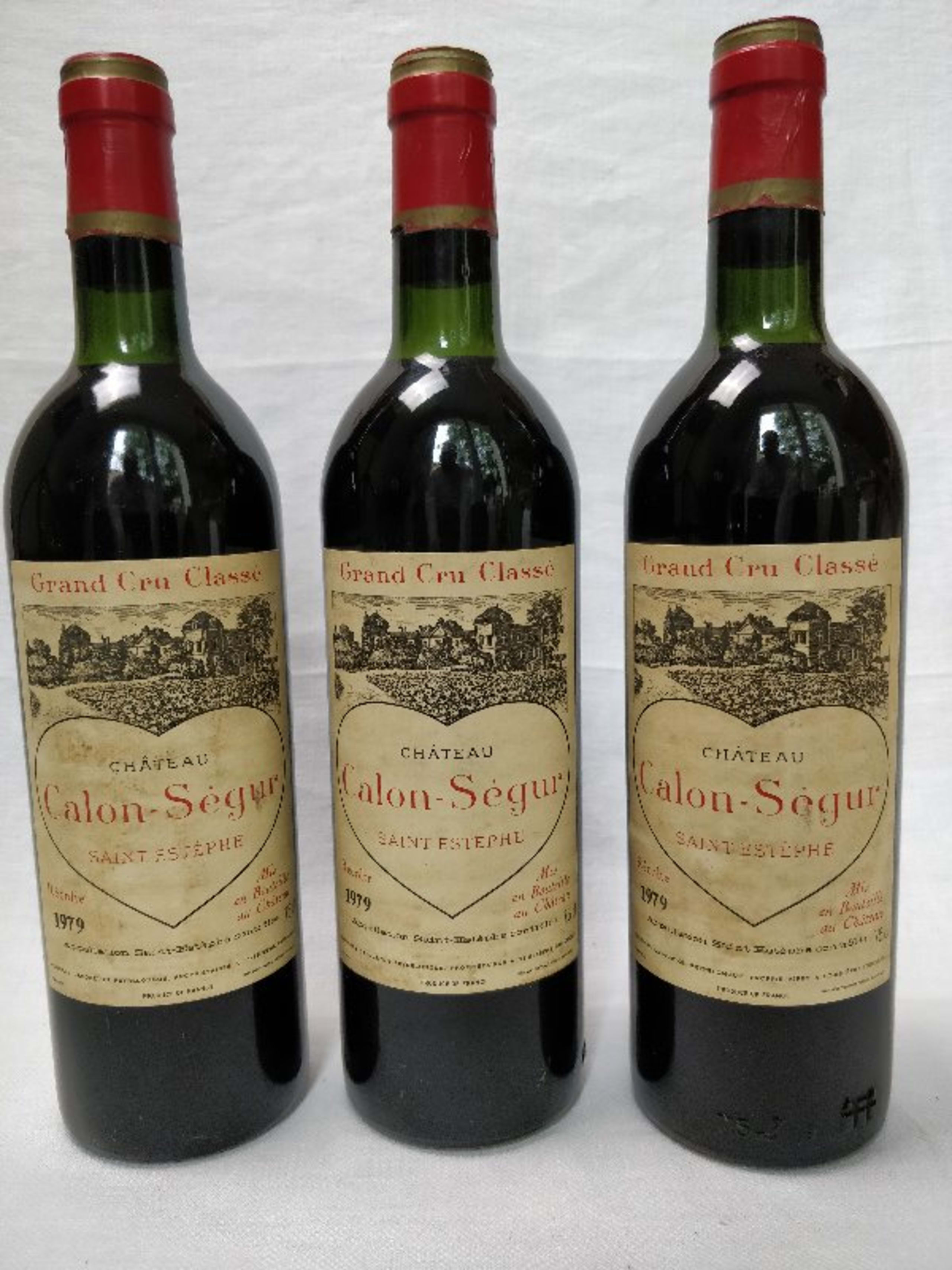 3 x Château Calon-Ségur, Saint-Estèphe, 1979