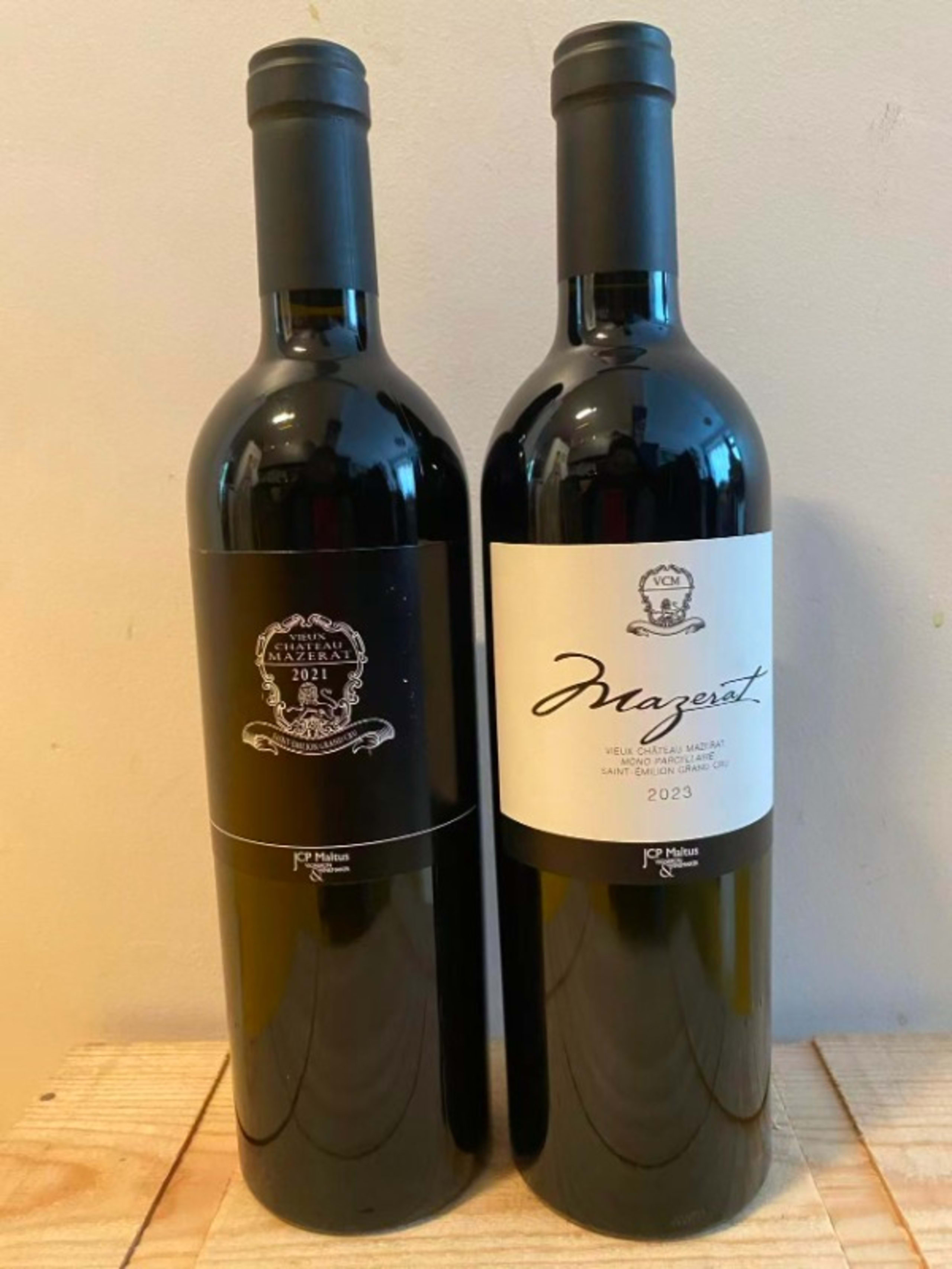 2 x Jcp Maltus, Vieux Château Mazerat, Saint-Émilion Grand Cru, 2021,2023