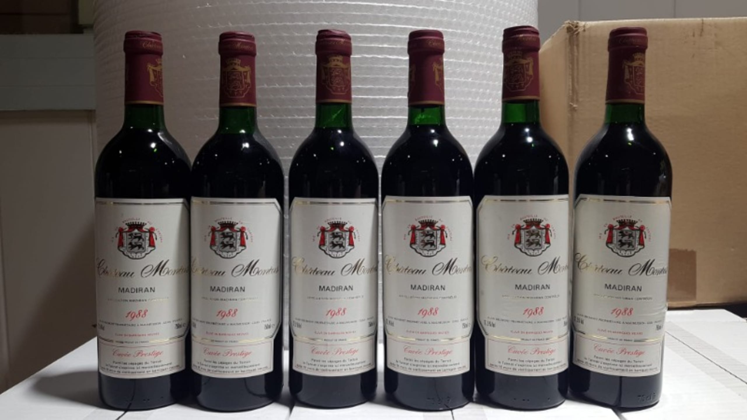 6 x Cuvée Prestige, Château Montus, Madiran, 1988