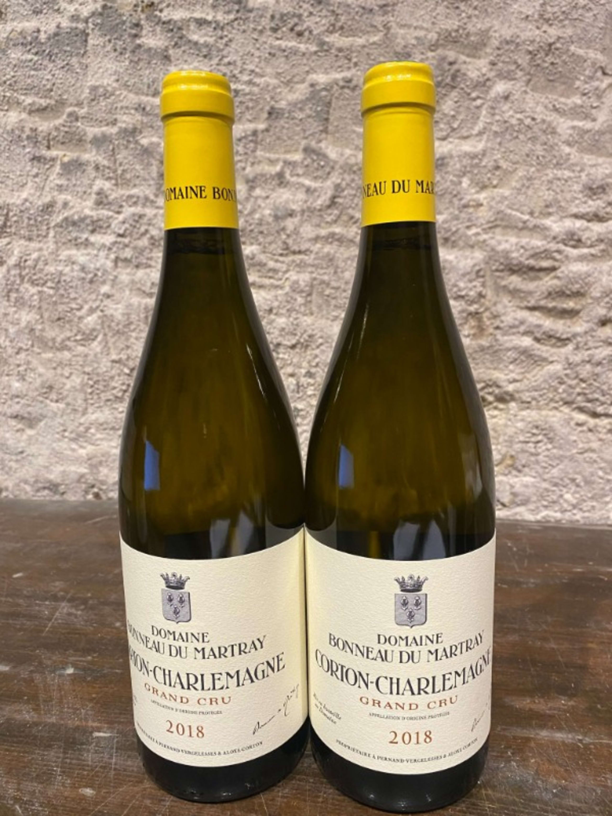 2 x Corton-Charlemagne, domaine  Bonneau du Martray, 2018
