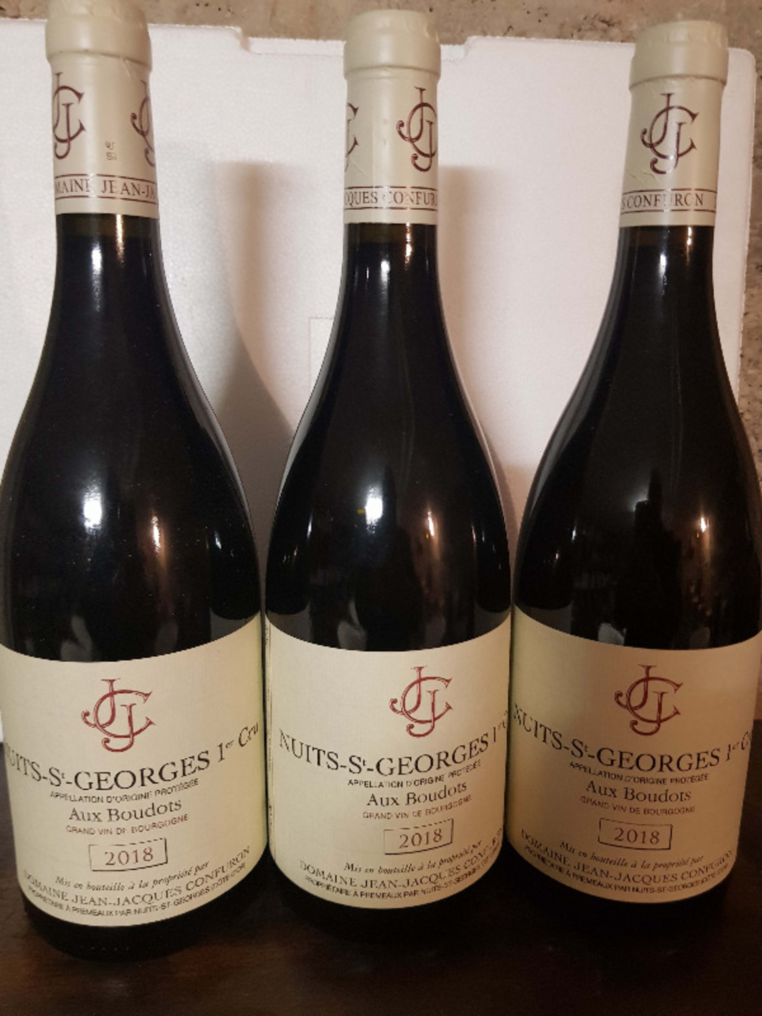 3 x Nuits-Saint-Georges, 1er cru - Aux Boudots, Jean-Jacques Confuron, 2018