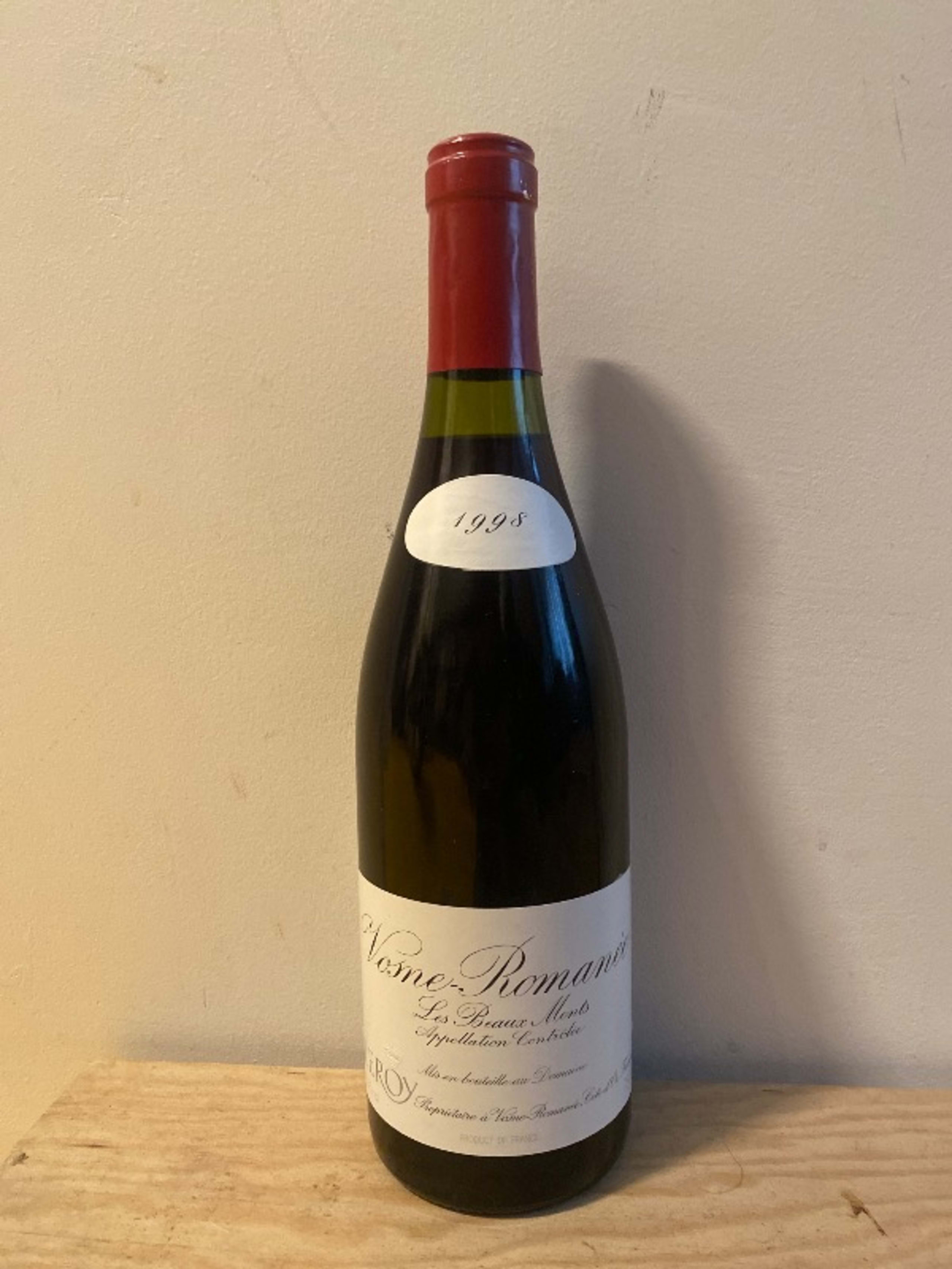 Vosne-Romanée, Les beaux monts, Domaine Leroy, 1998