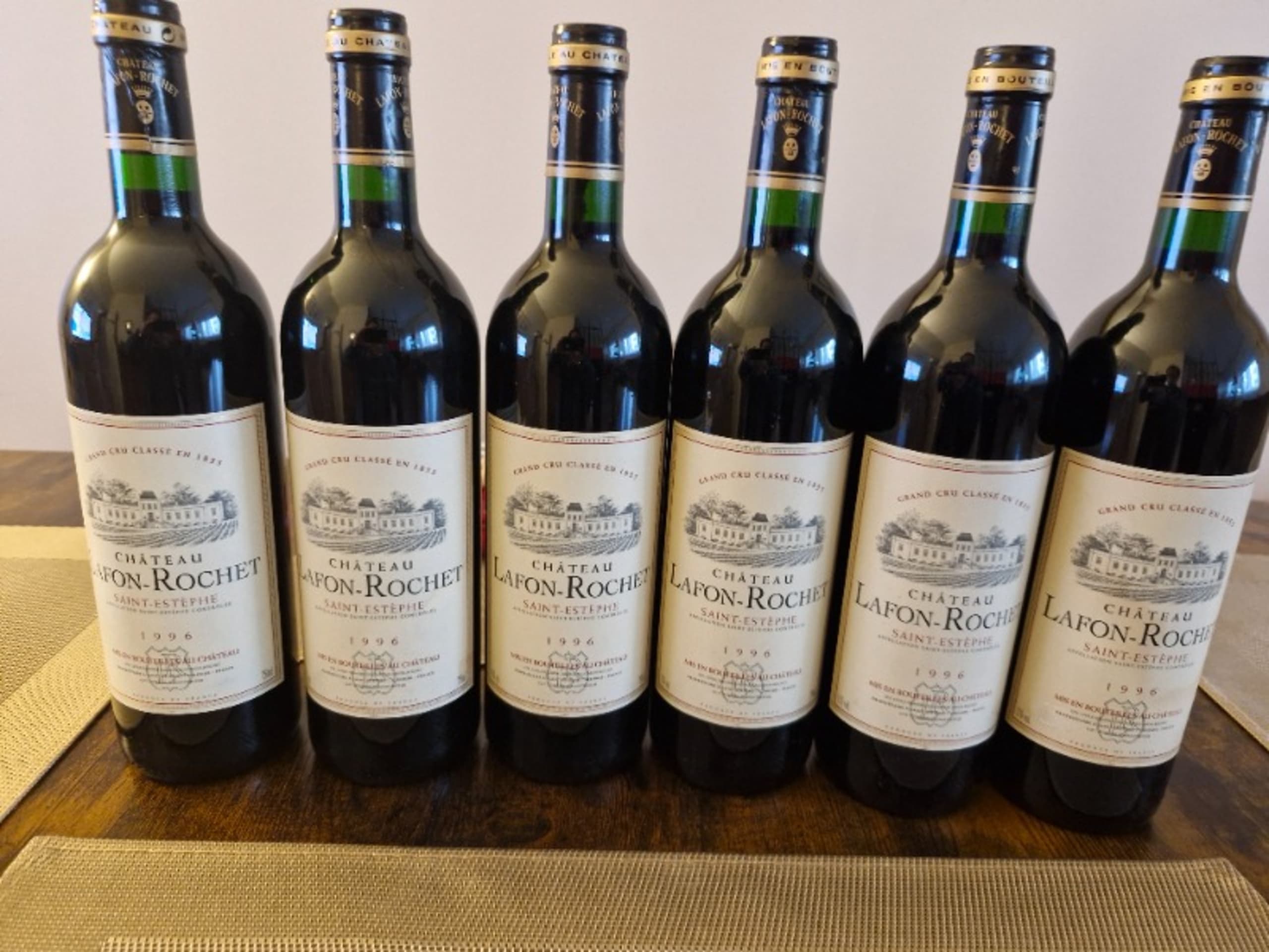6 x Château  Lafont  Rochet, Saint-Estèphe, 1996
