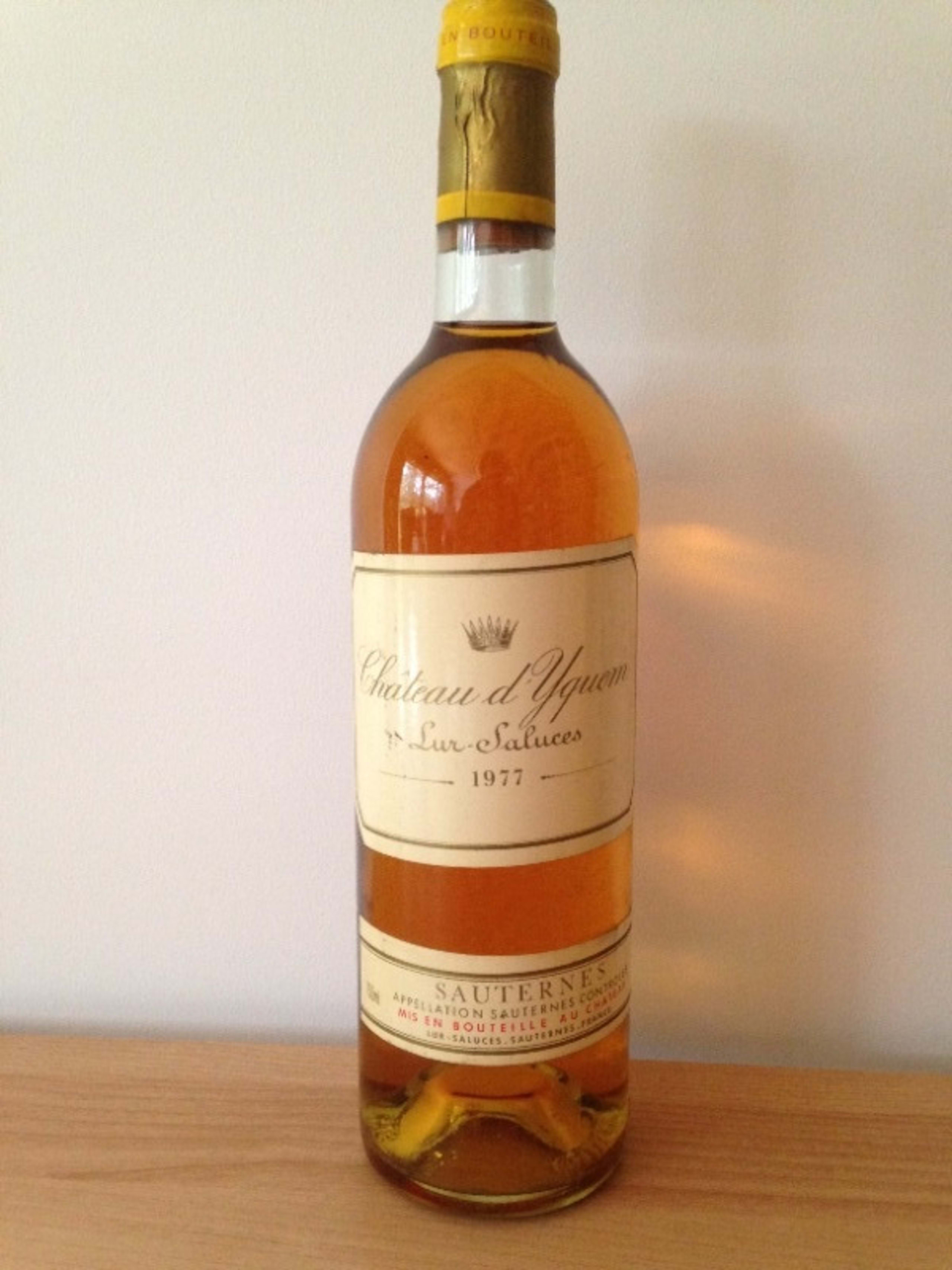 château d'Yquem, Sauternes, 1977