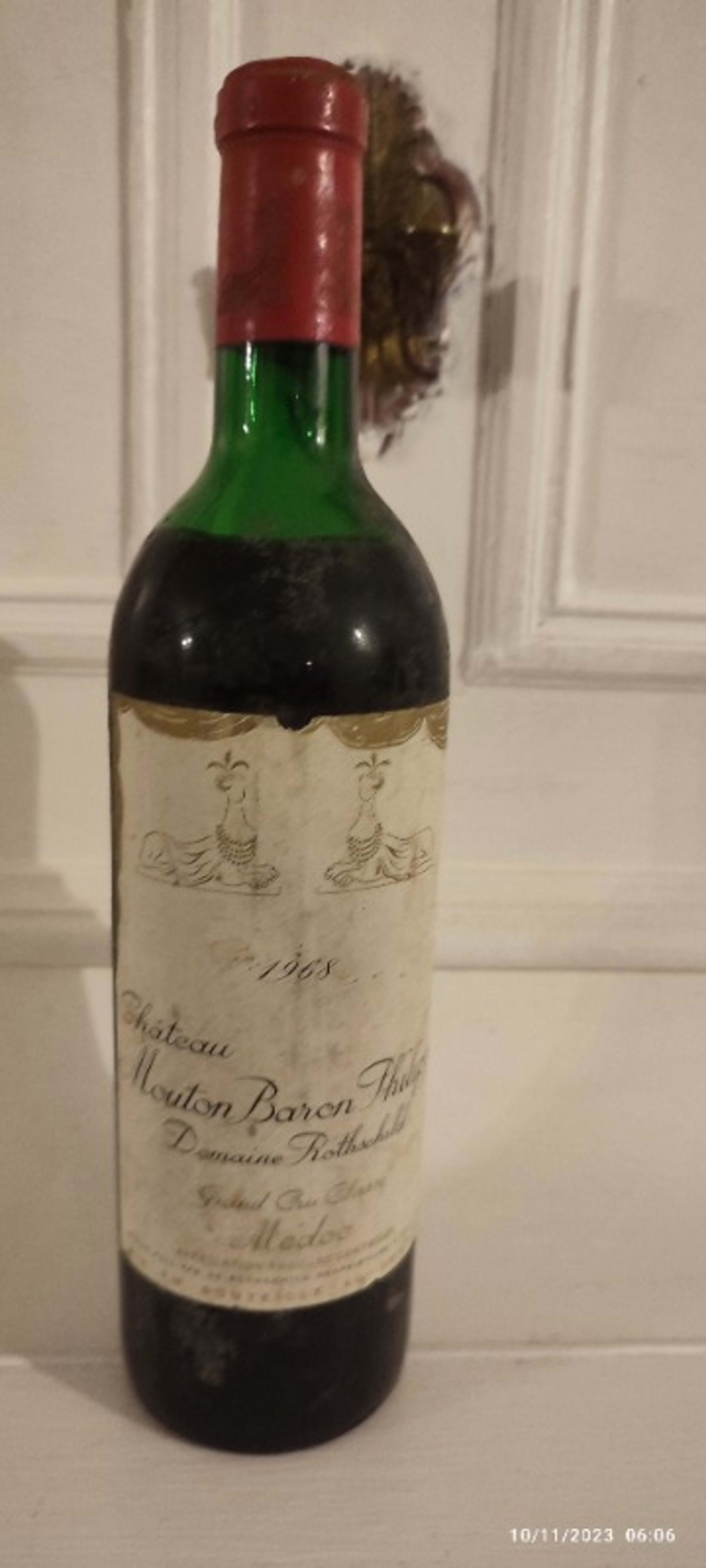 Château Mouton Baron Philippe de Rothschild, Médoc, 1968