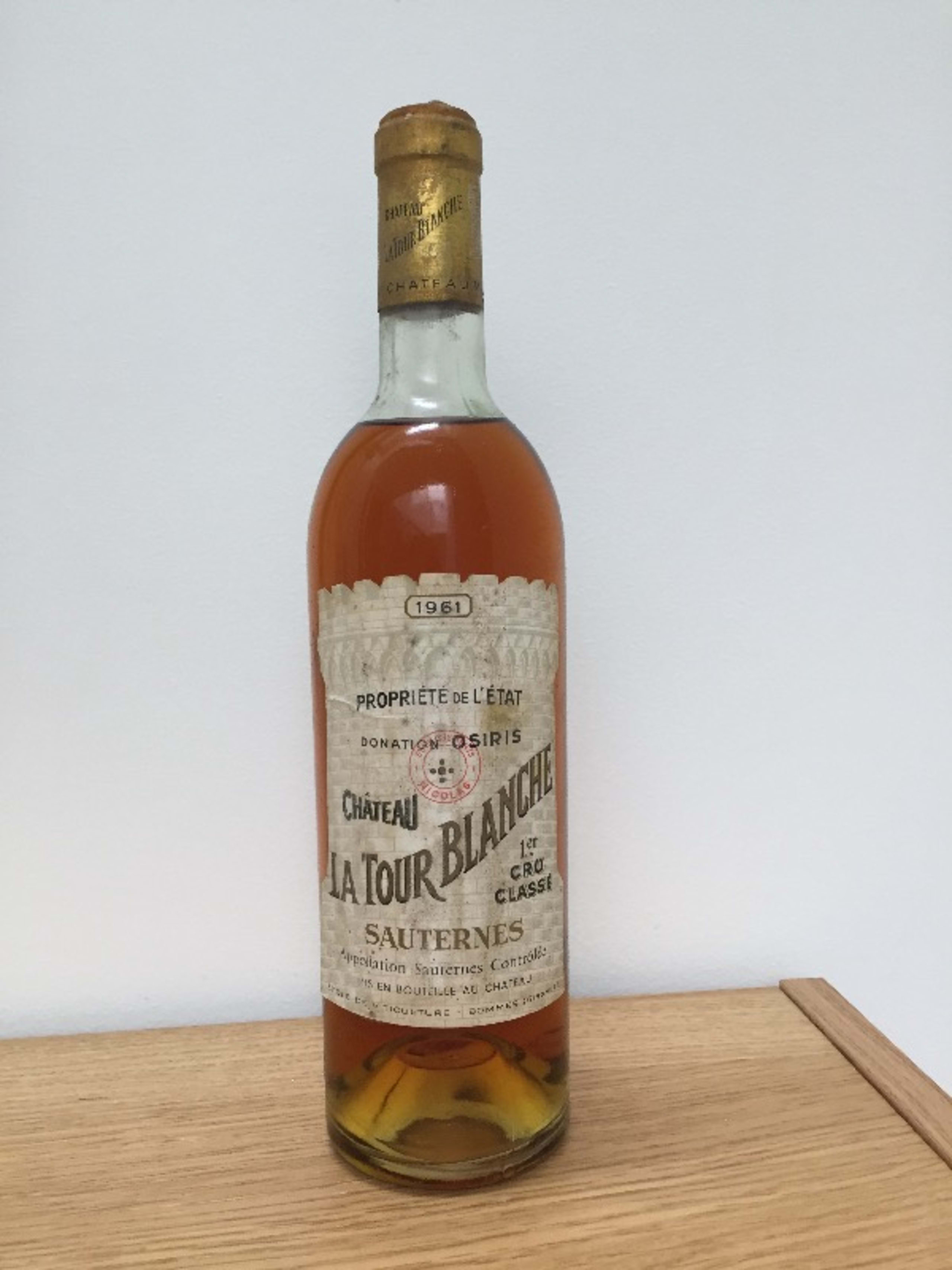 Château La Tour Blanche, Sauternes, 1961