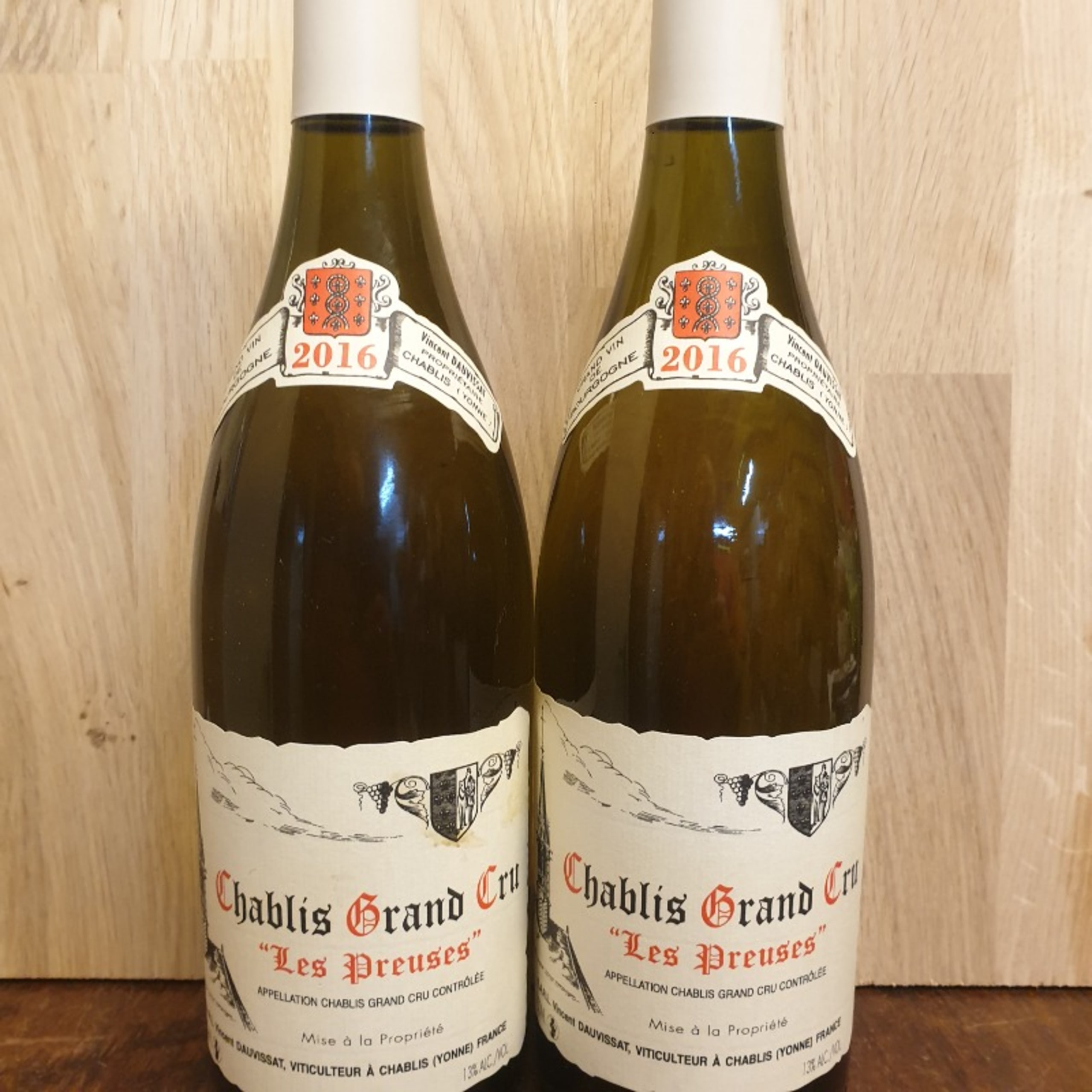 2 x Chablis Grand Cru, Les Preuses, Vincent Dauvissat, 2016
