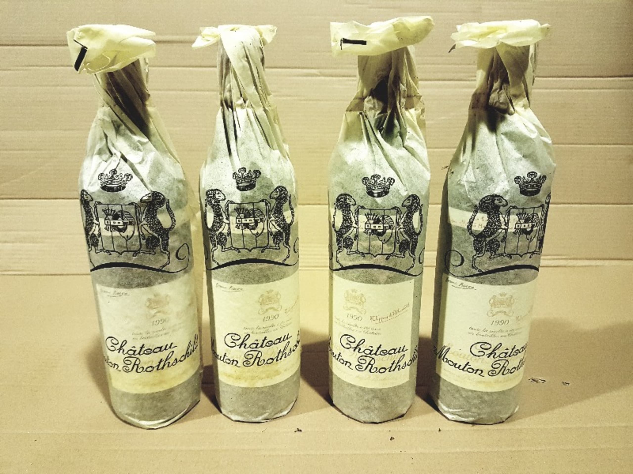 4 x Château Mouton Rothshild, Pauillac, 1990