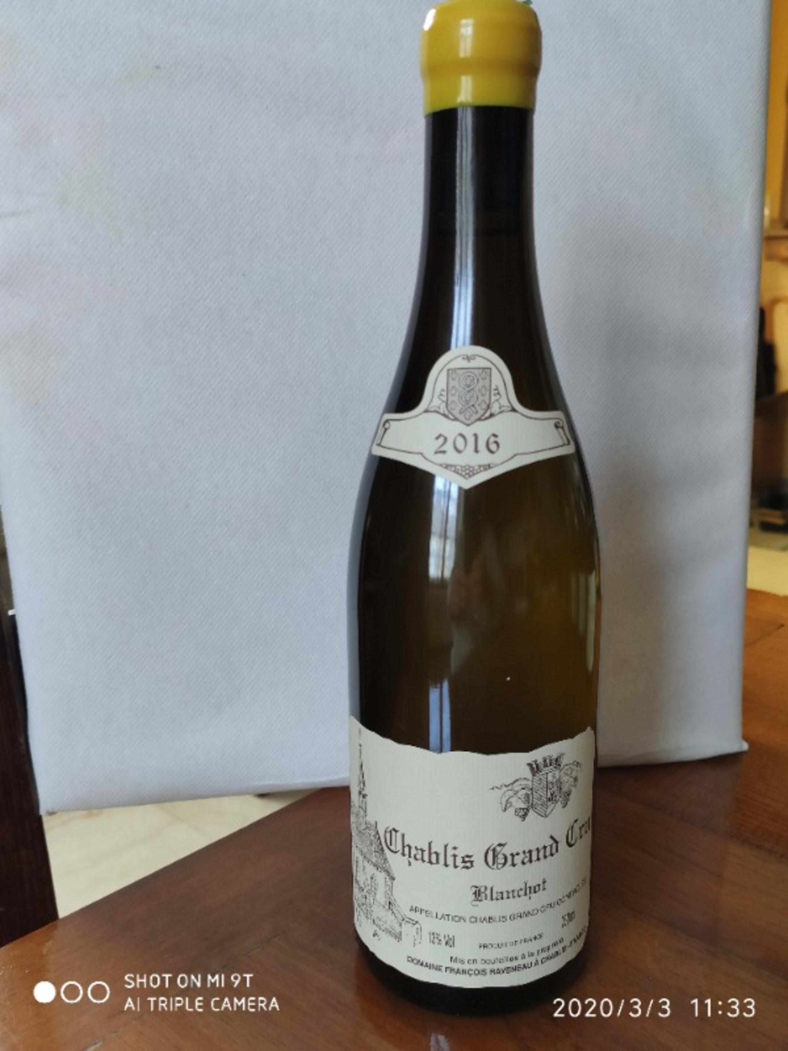 Chablis Grand Cru, Blanchot, François Raveneau, 2016